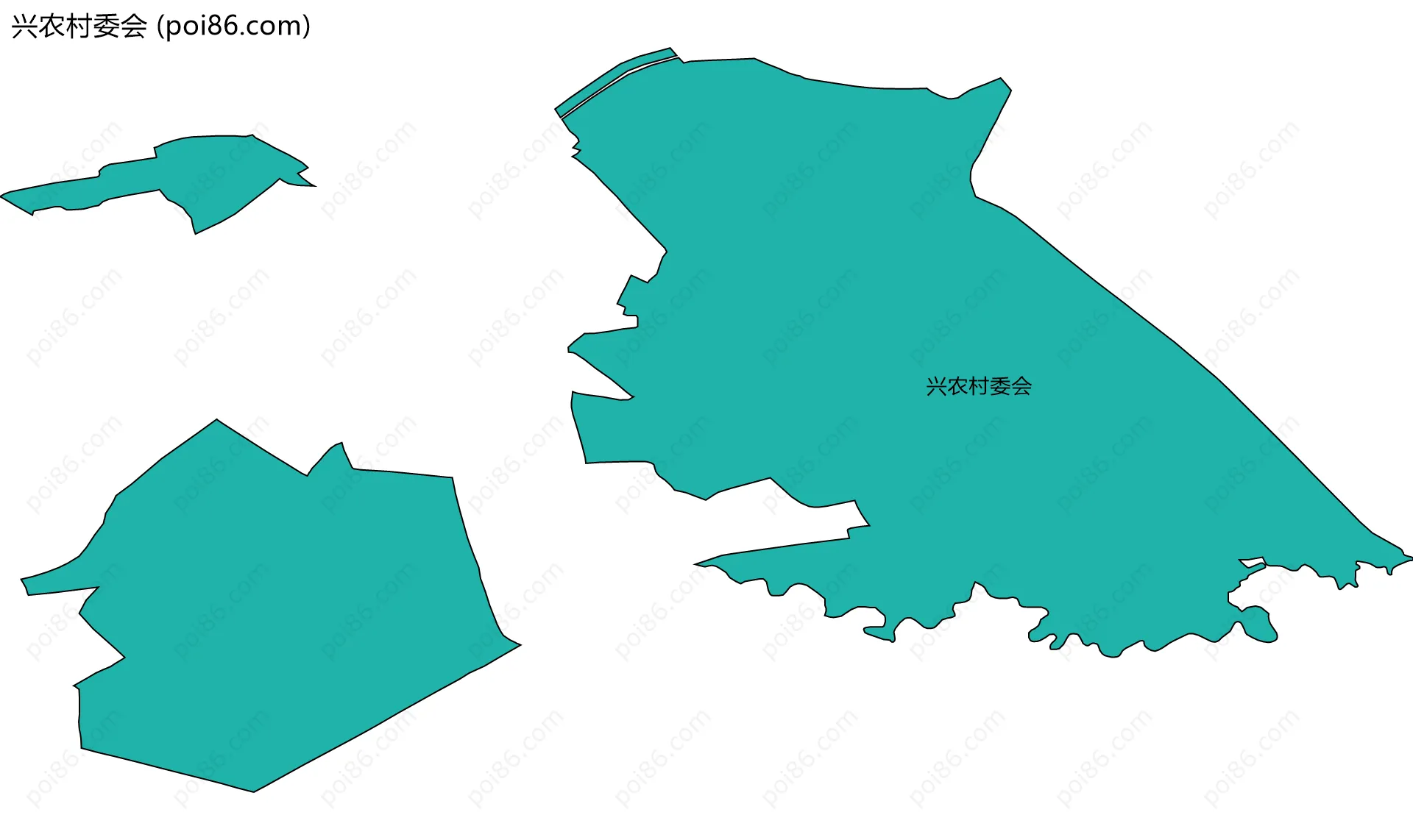 兴农村委会边界地图