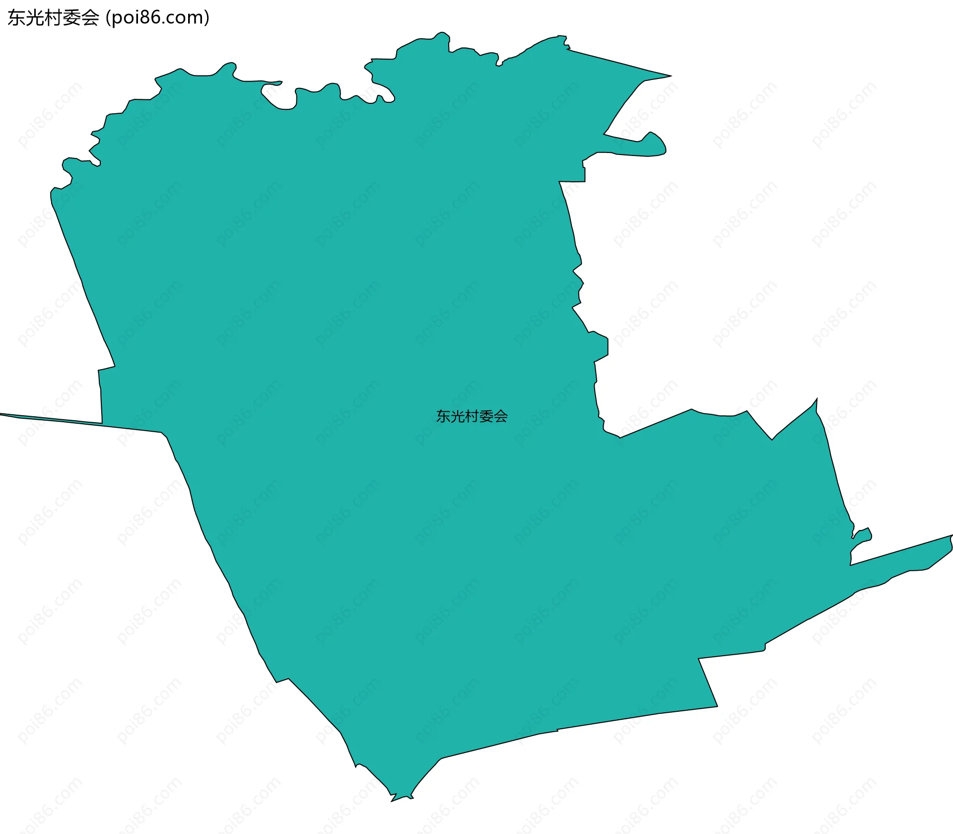 东光村委会边界地图