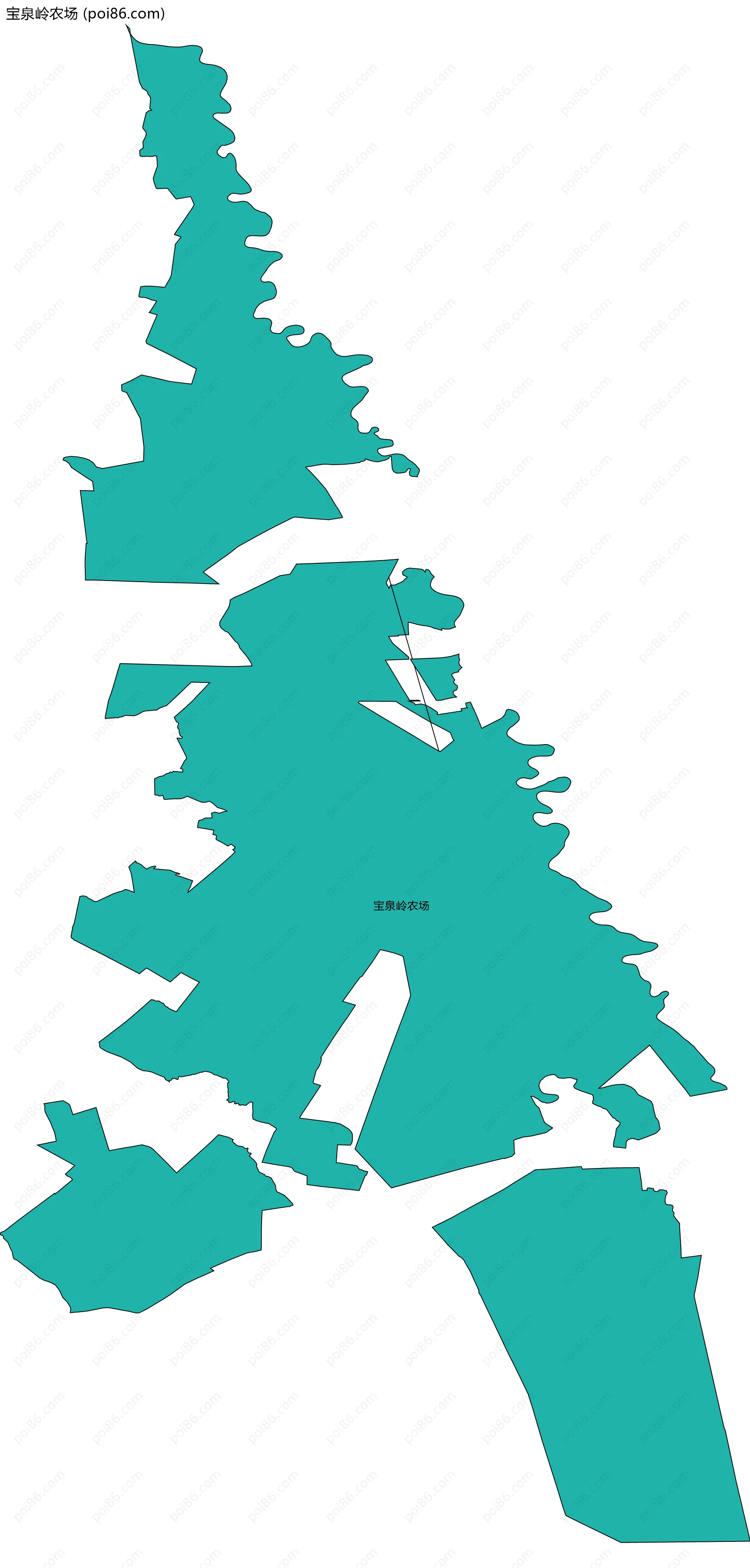 宝泉岭农场边界地图