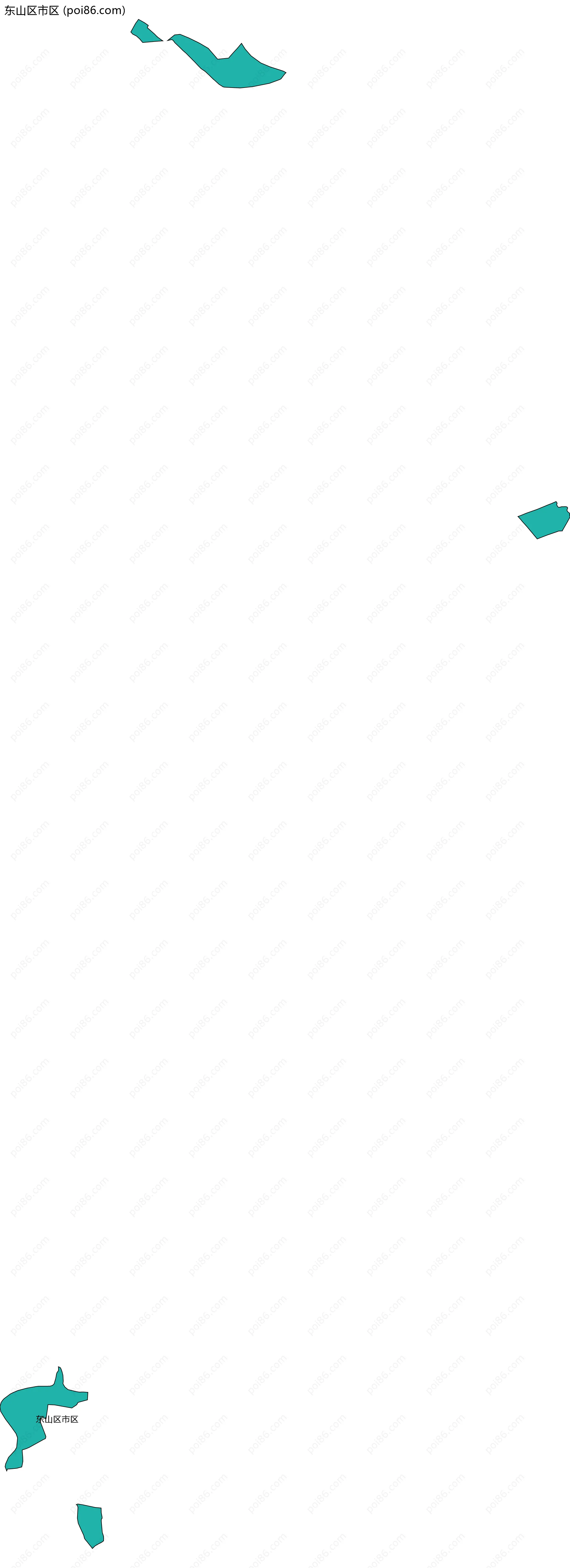 东山区市区边界地图
