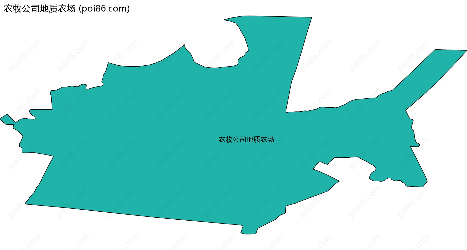 农牧公司地质农场边界地图
