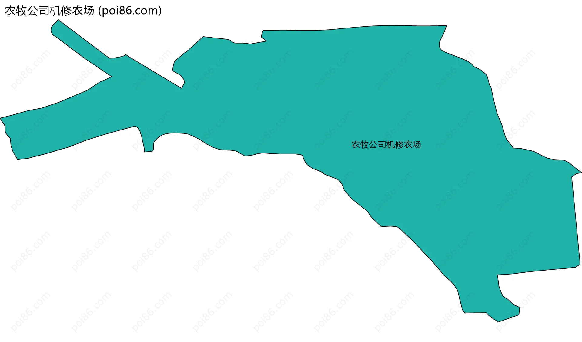 农牧公司机修农场边界地图