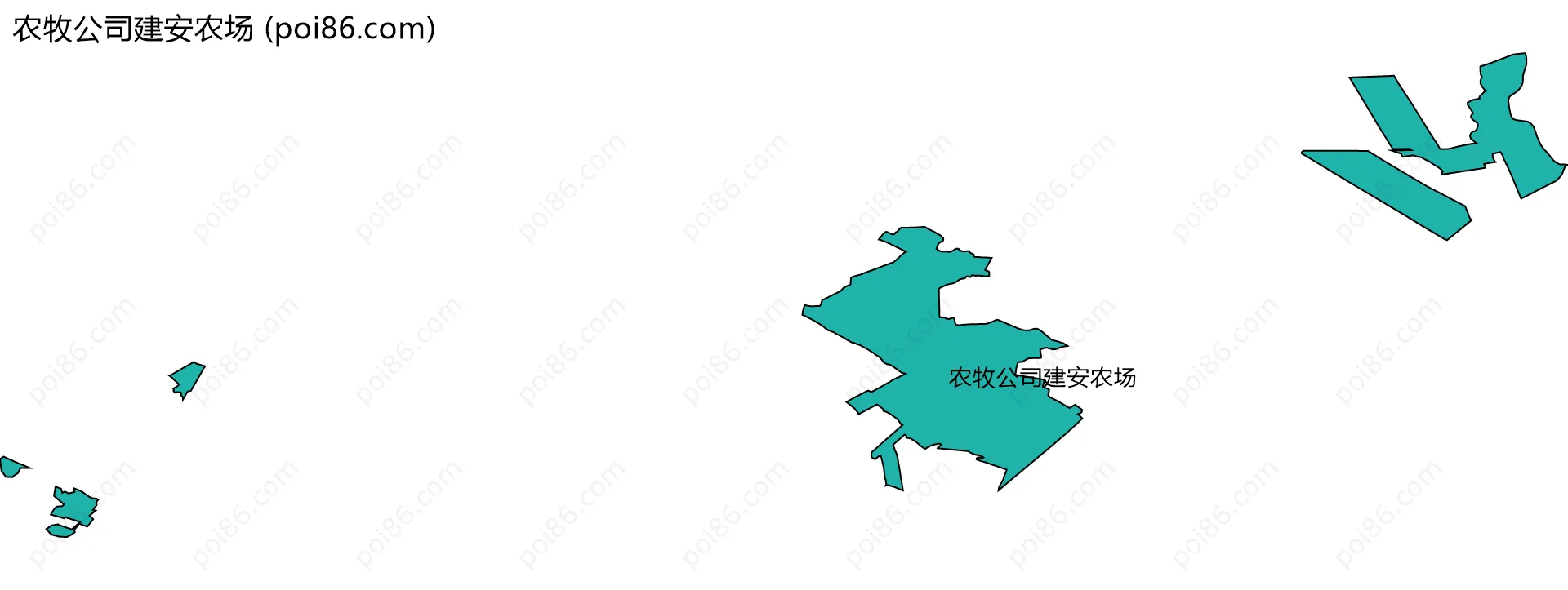 农牧公司建安农场边界地图
