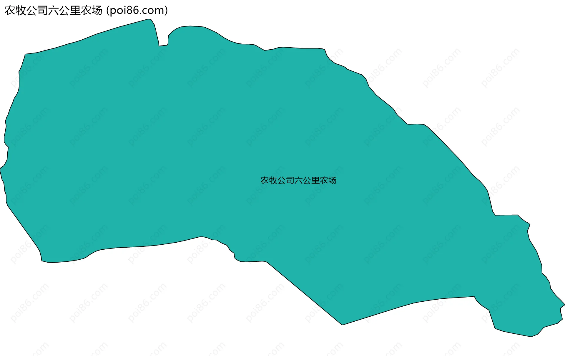 农牧公司六公里农场边界地图