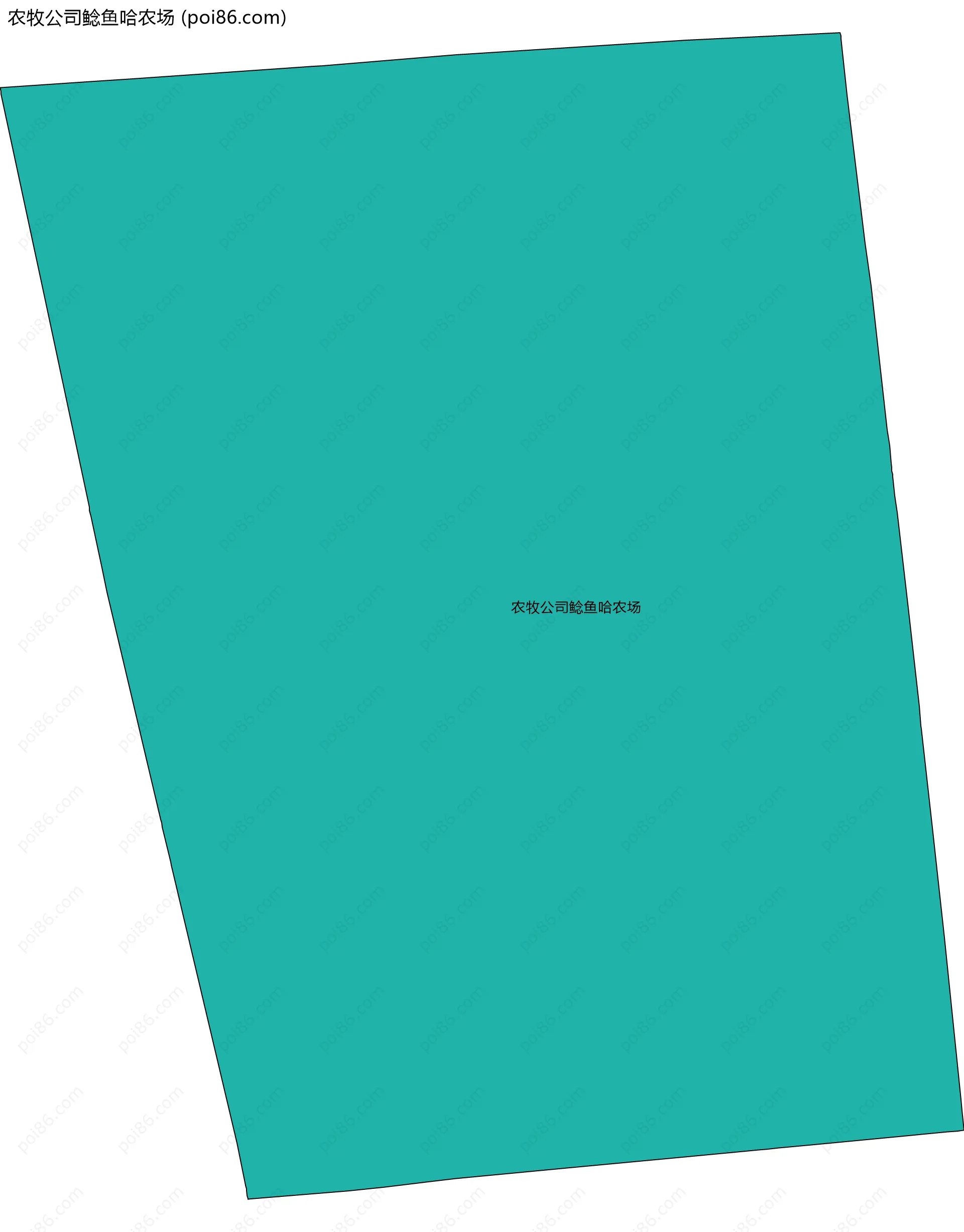 农牧公司鲶鱼哈农场边界地图