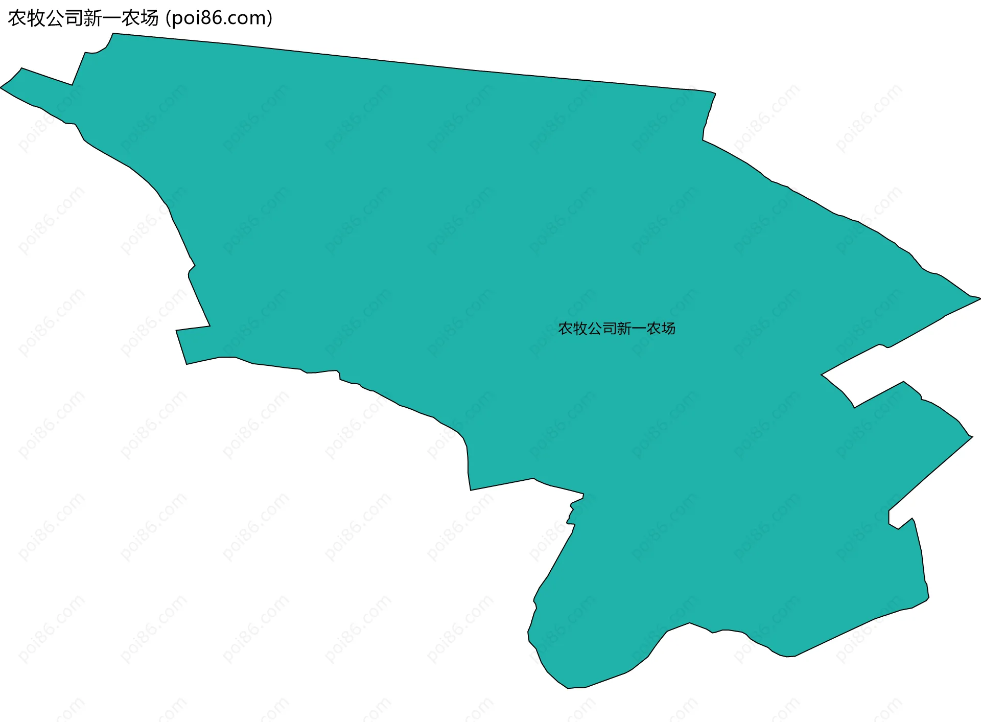 农牧公司新一农场边界地图