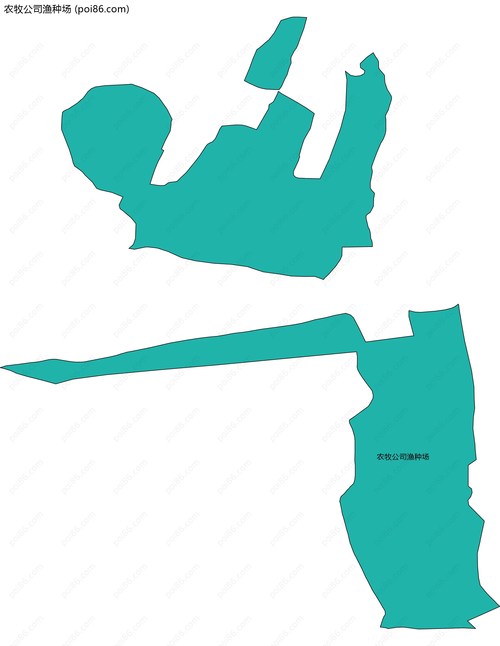 农牧公司渔种场边界地图