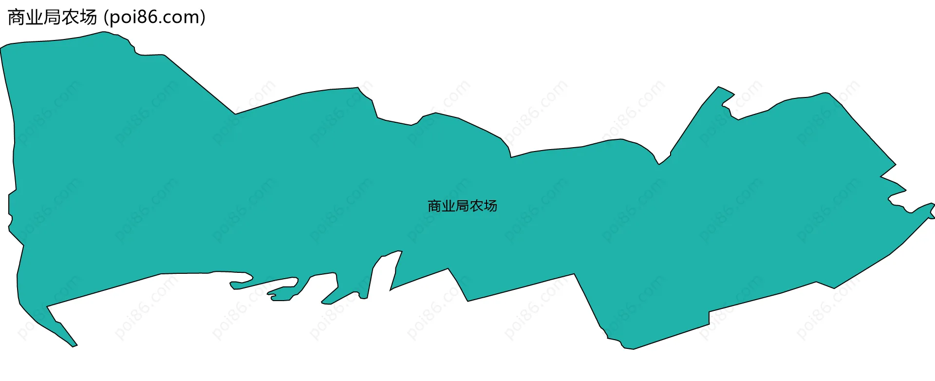 商业局农场边界地图