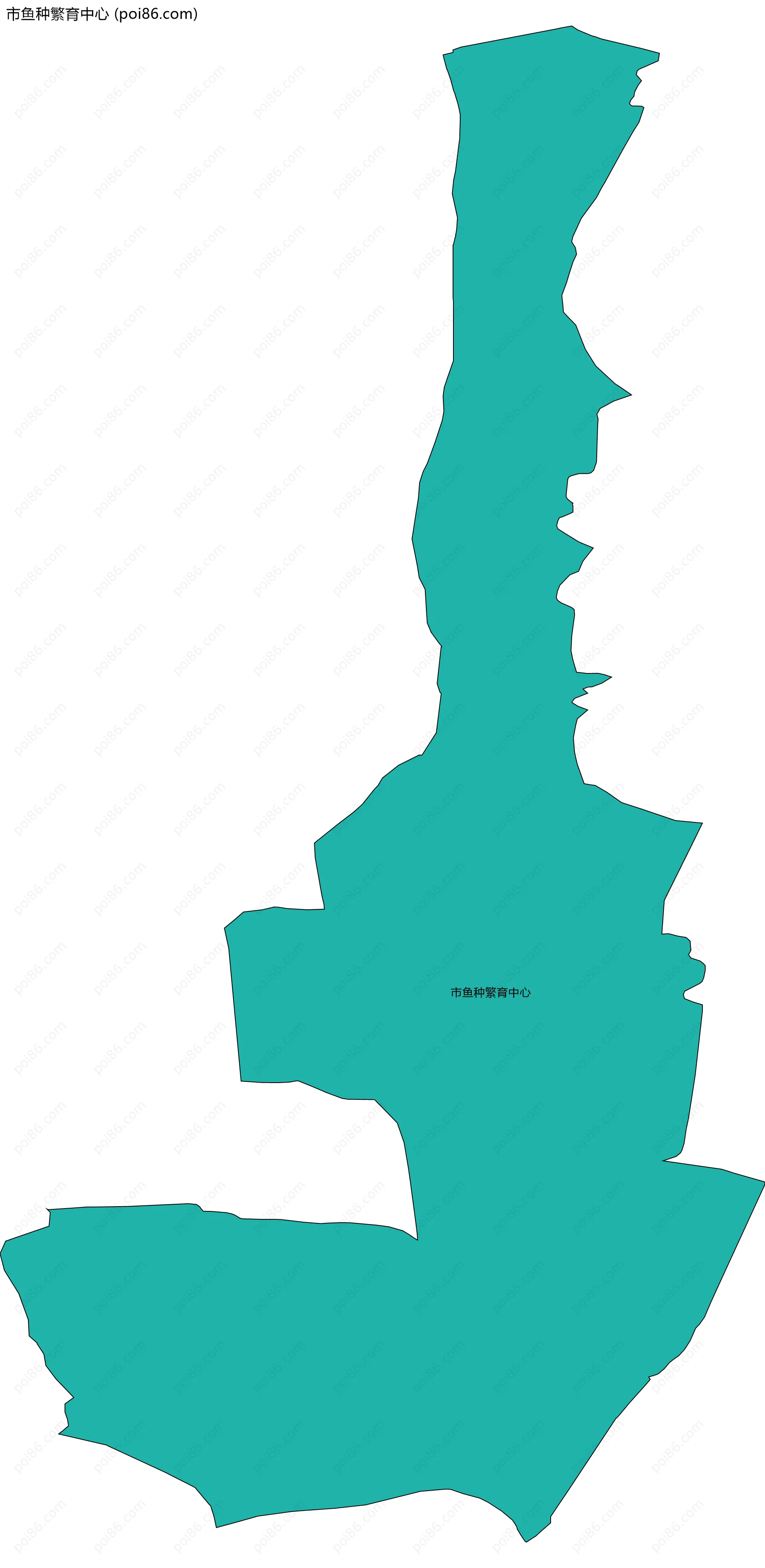 市鱼种繁育中心边界地图