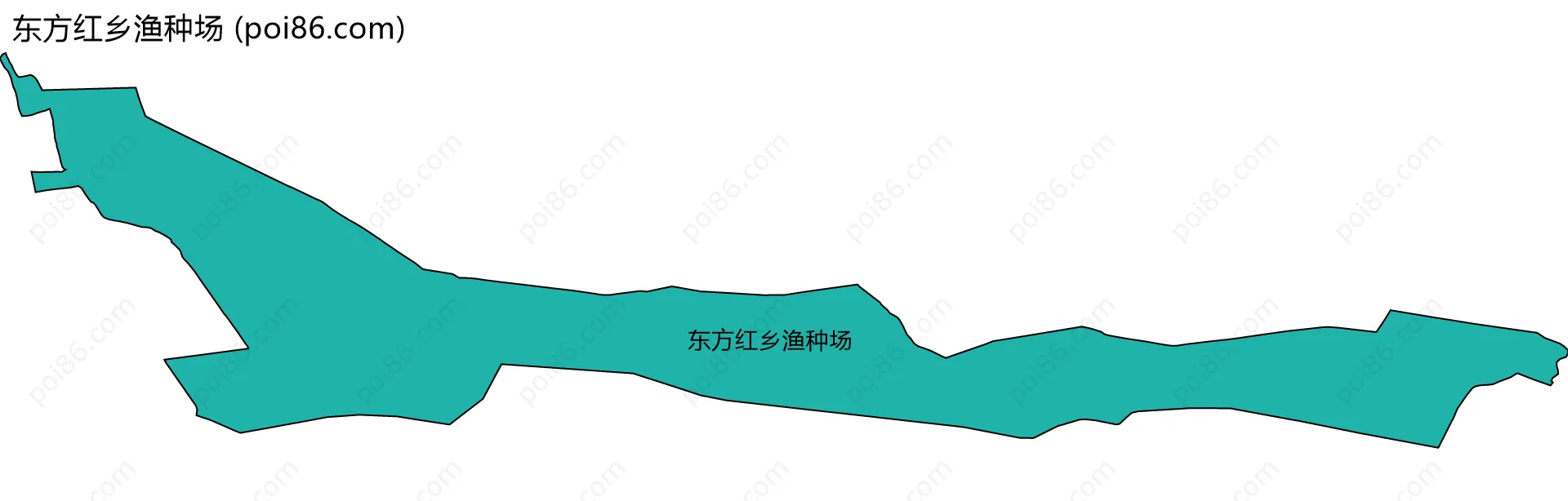 东方红乡渔种场边界地图