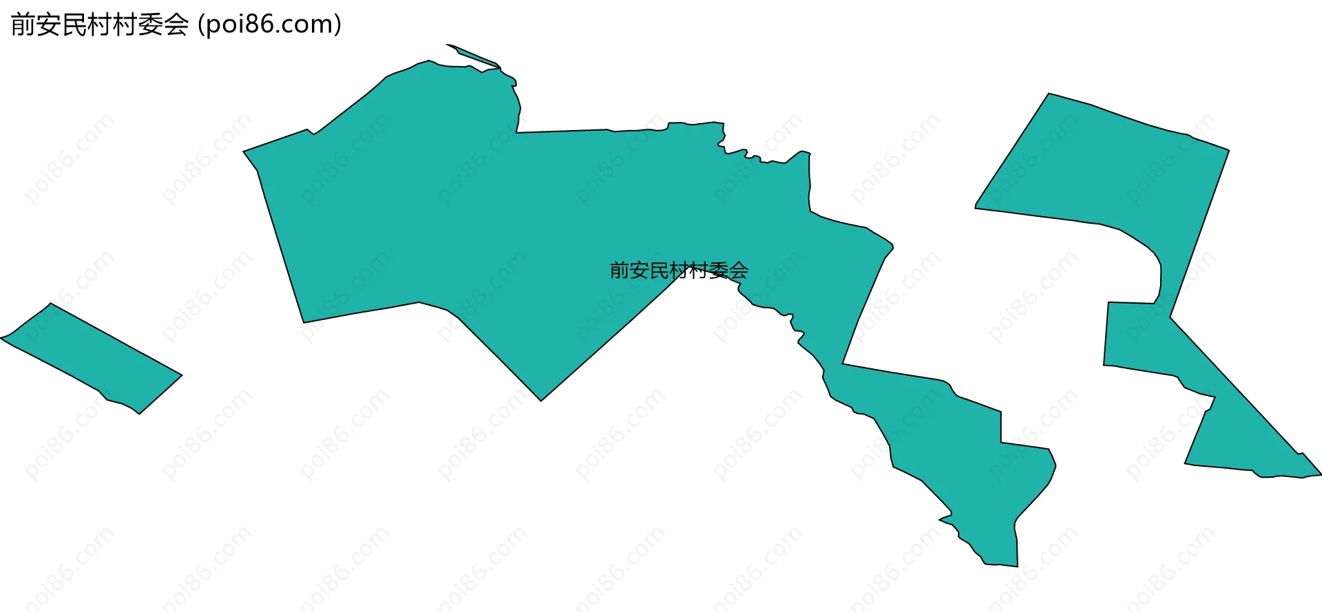 前安民村村委会边界地图
