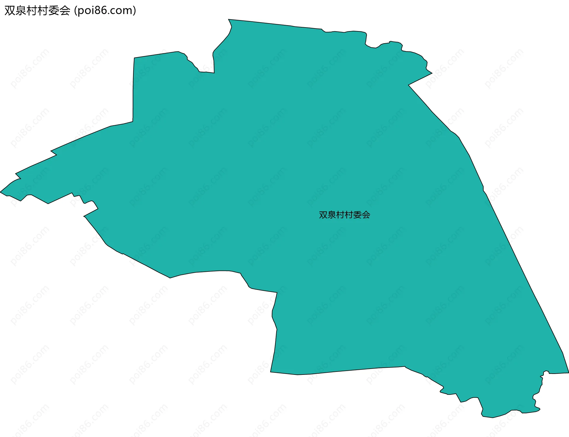 双泉村村委会边界地图