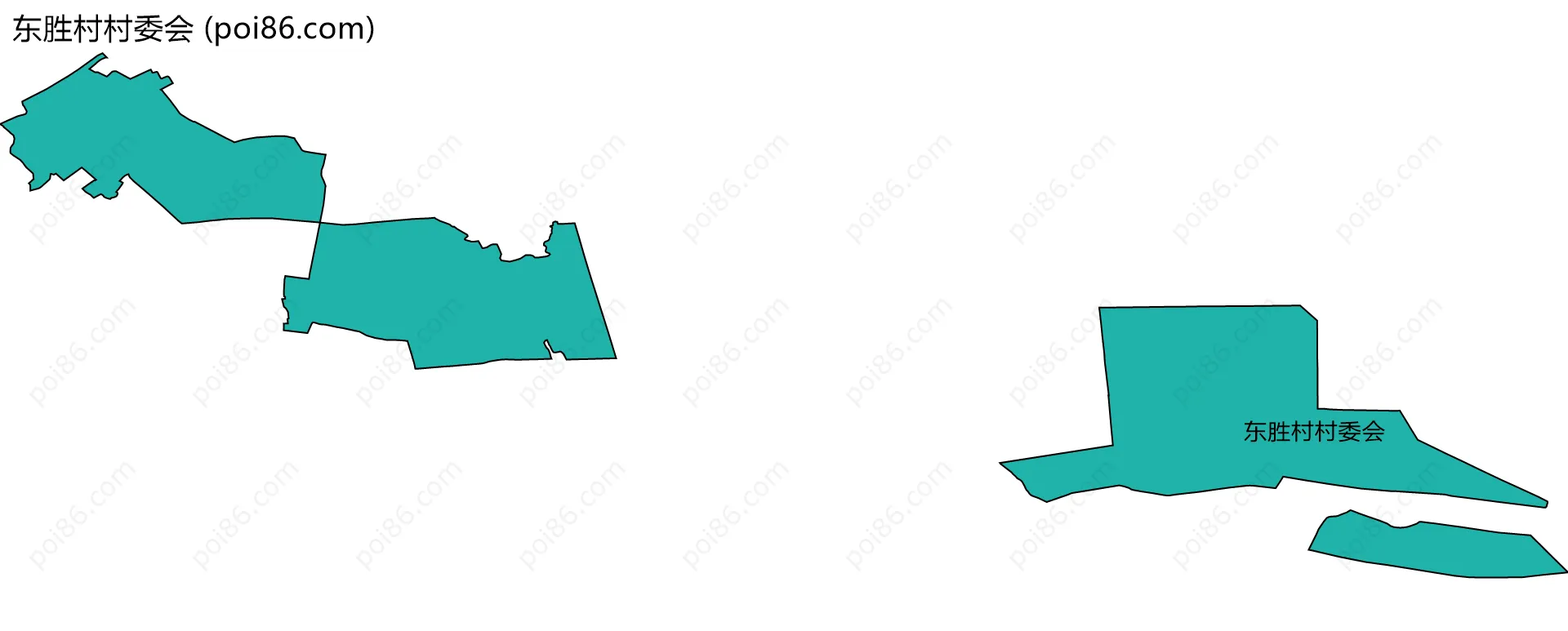 东胜村村委会边界地图