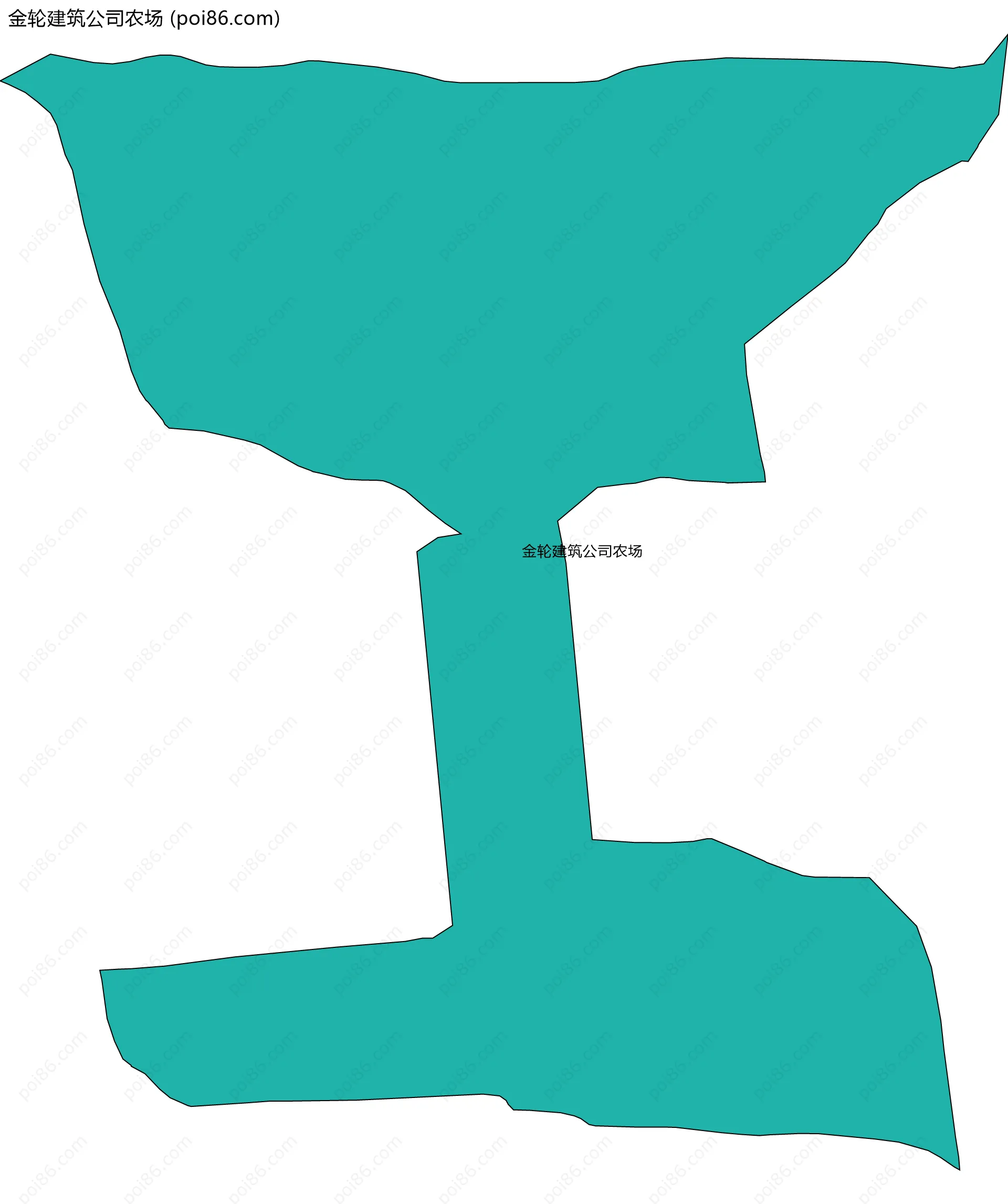 金轮建筑公司农场边界地图