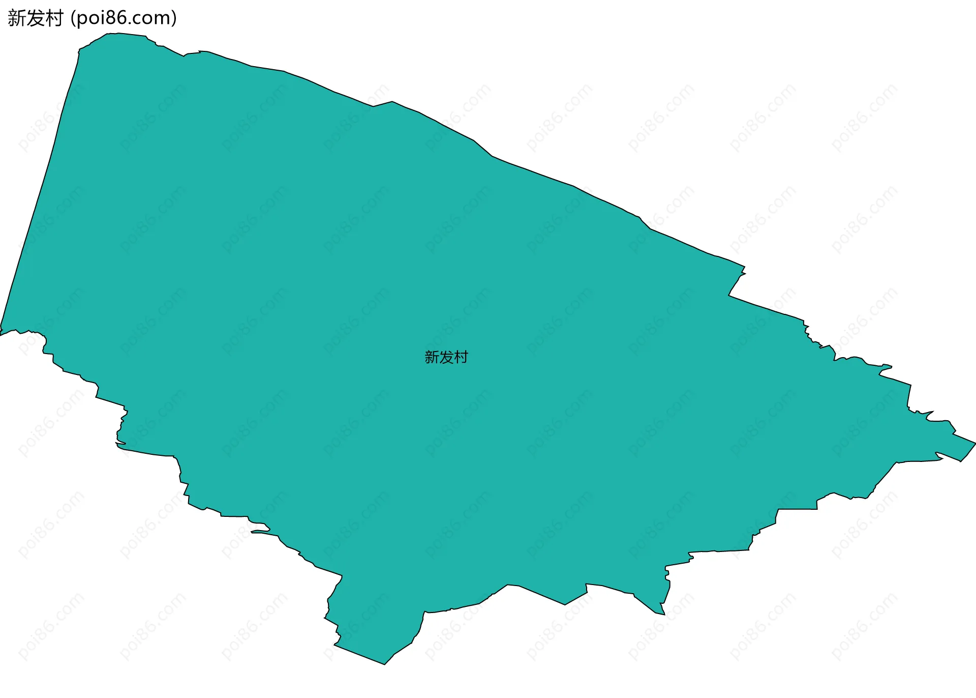 新发村边界地图