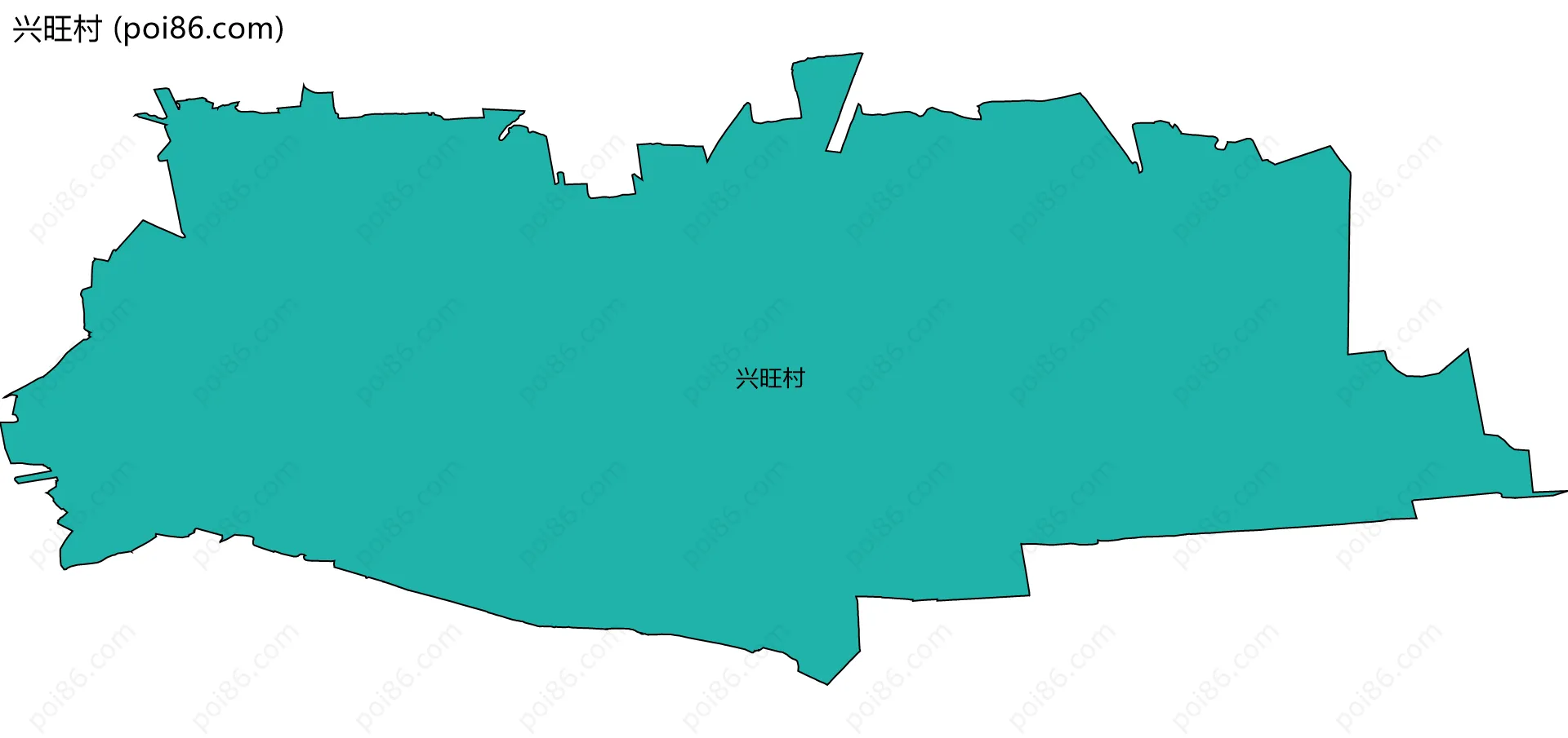 兴旺村边界地图