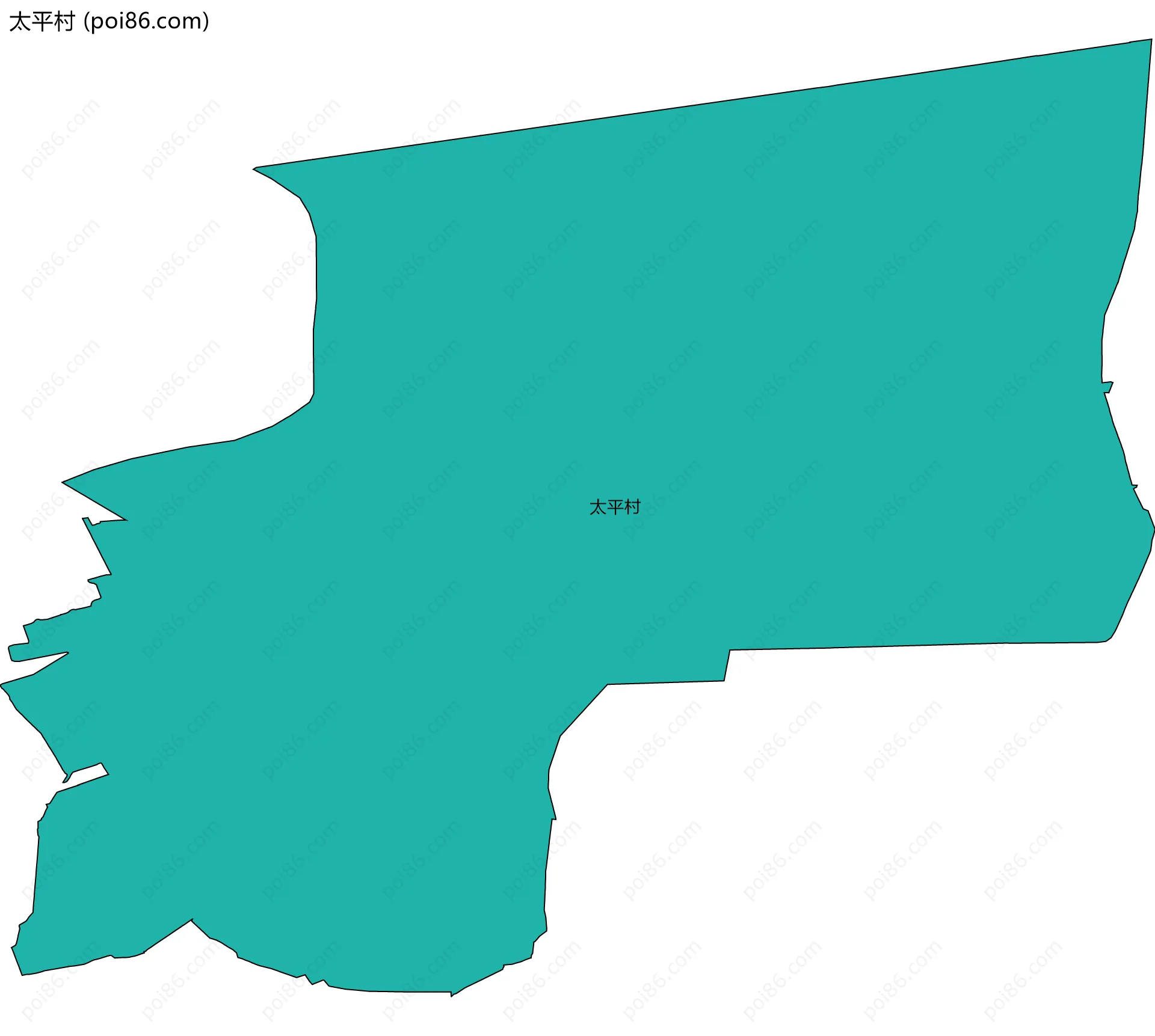 太平村边界地图