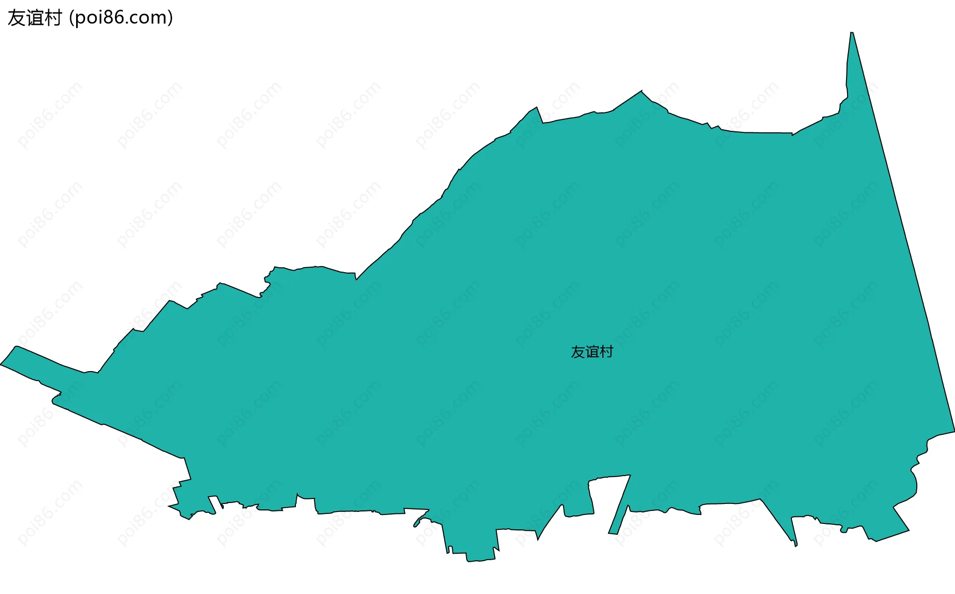 友谊村边界地图