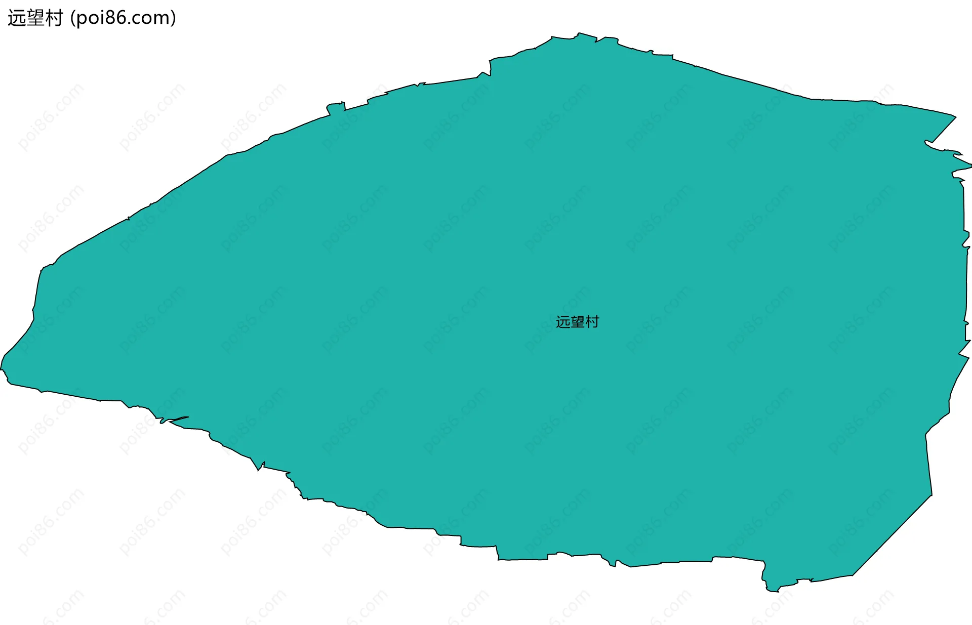 远望村边界地图