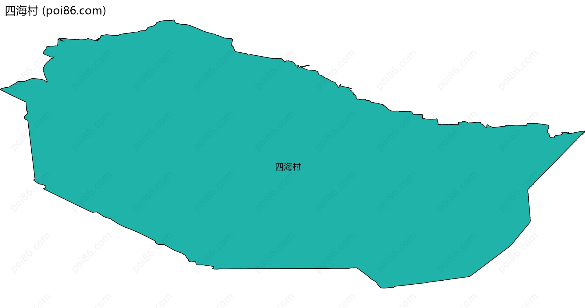四海村边界地图