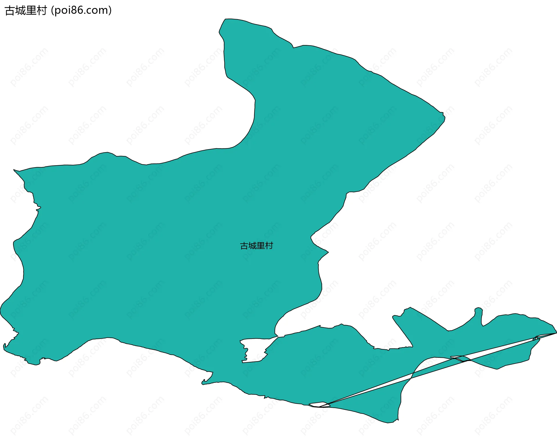古城里村边界地图