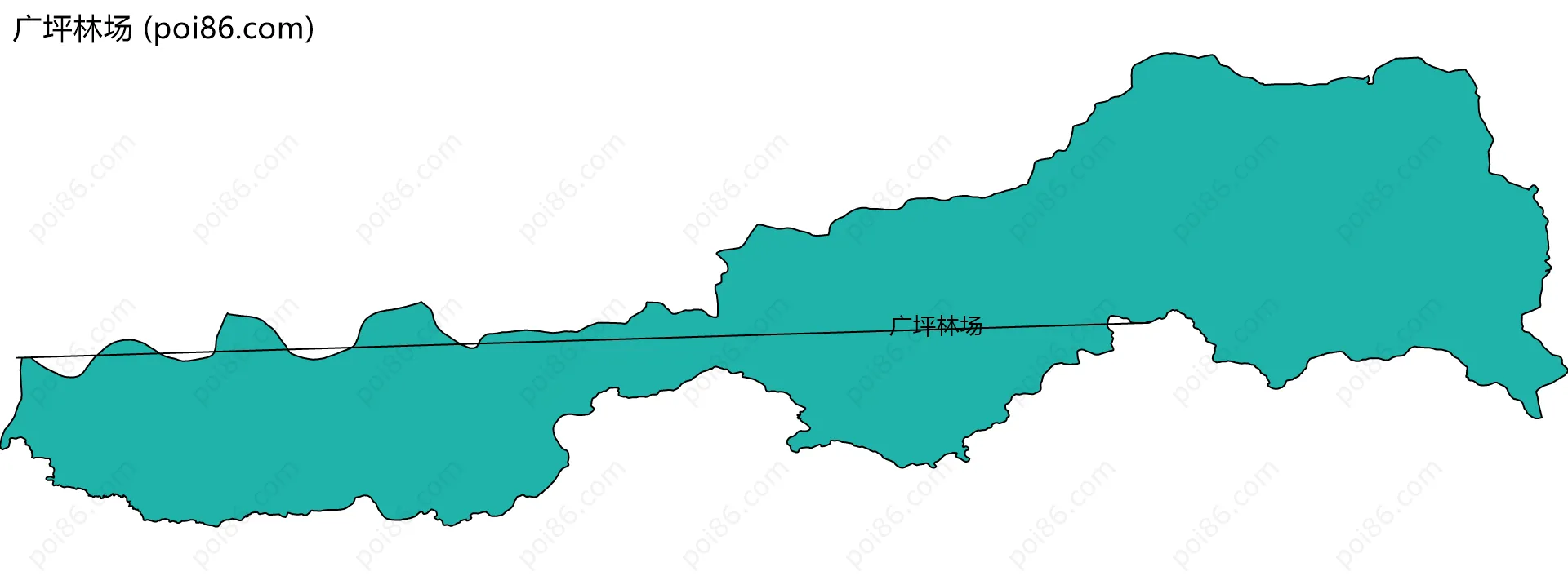 广坪林场边界地图