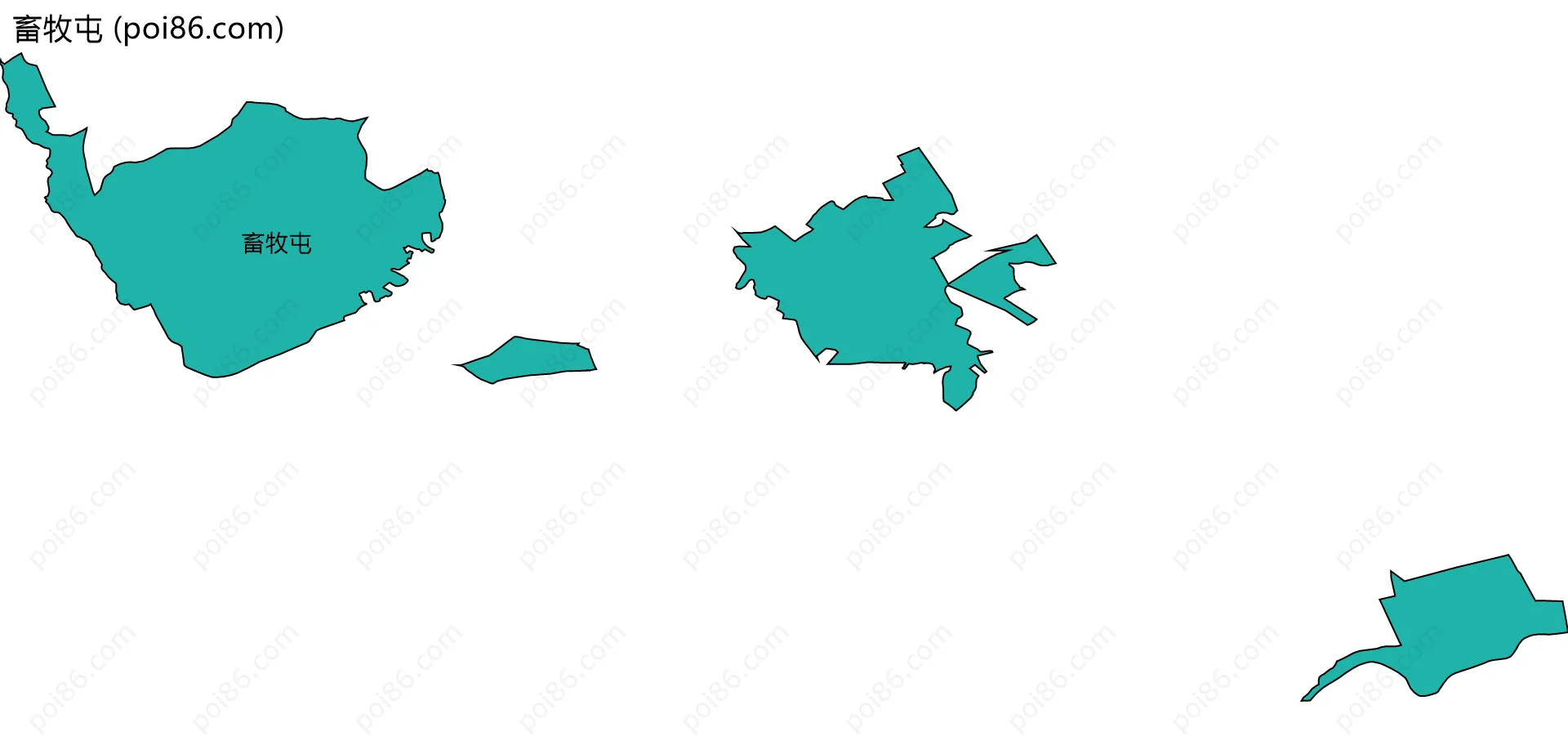 畜牧屯边界地图