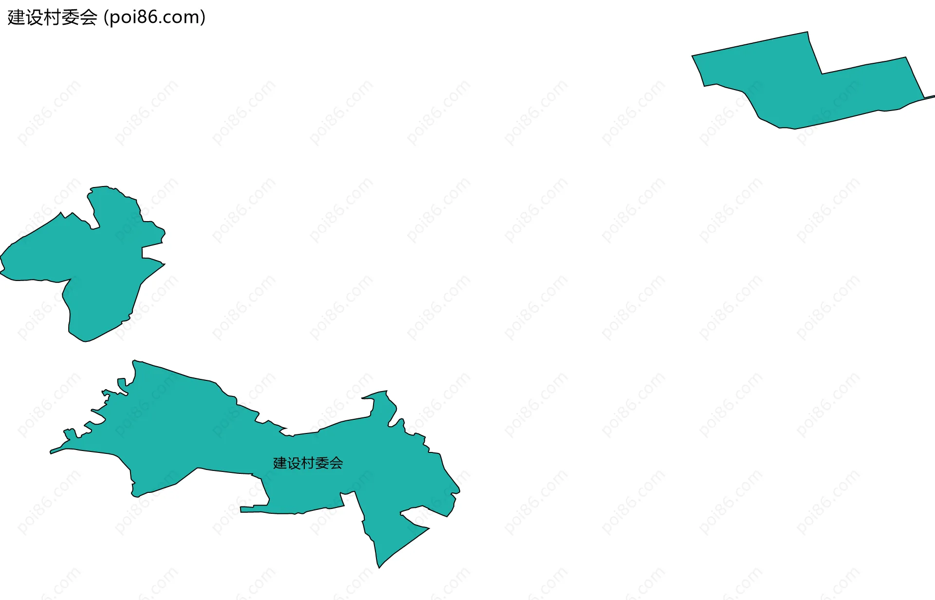 建设村委会边界地图