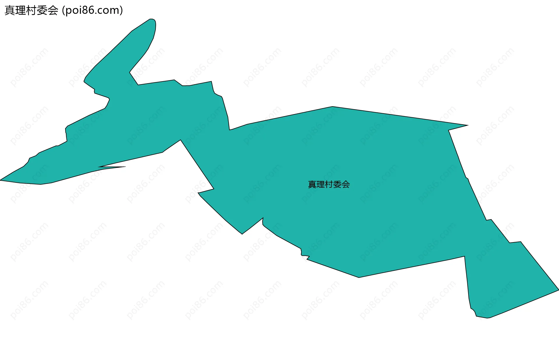 真理村委会边界地图