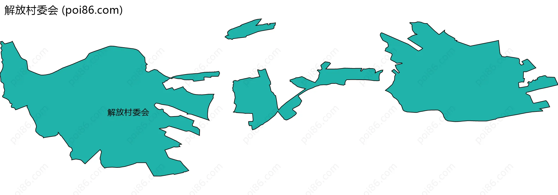 解放村委会边界地图