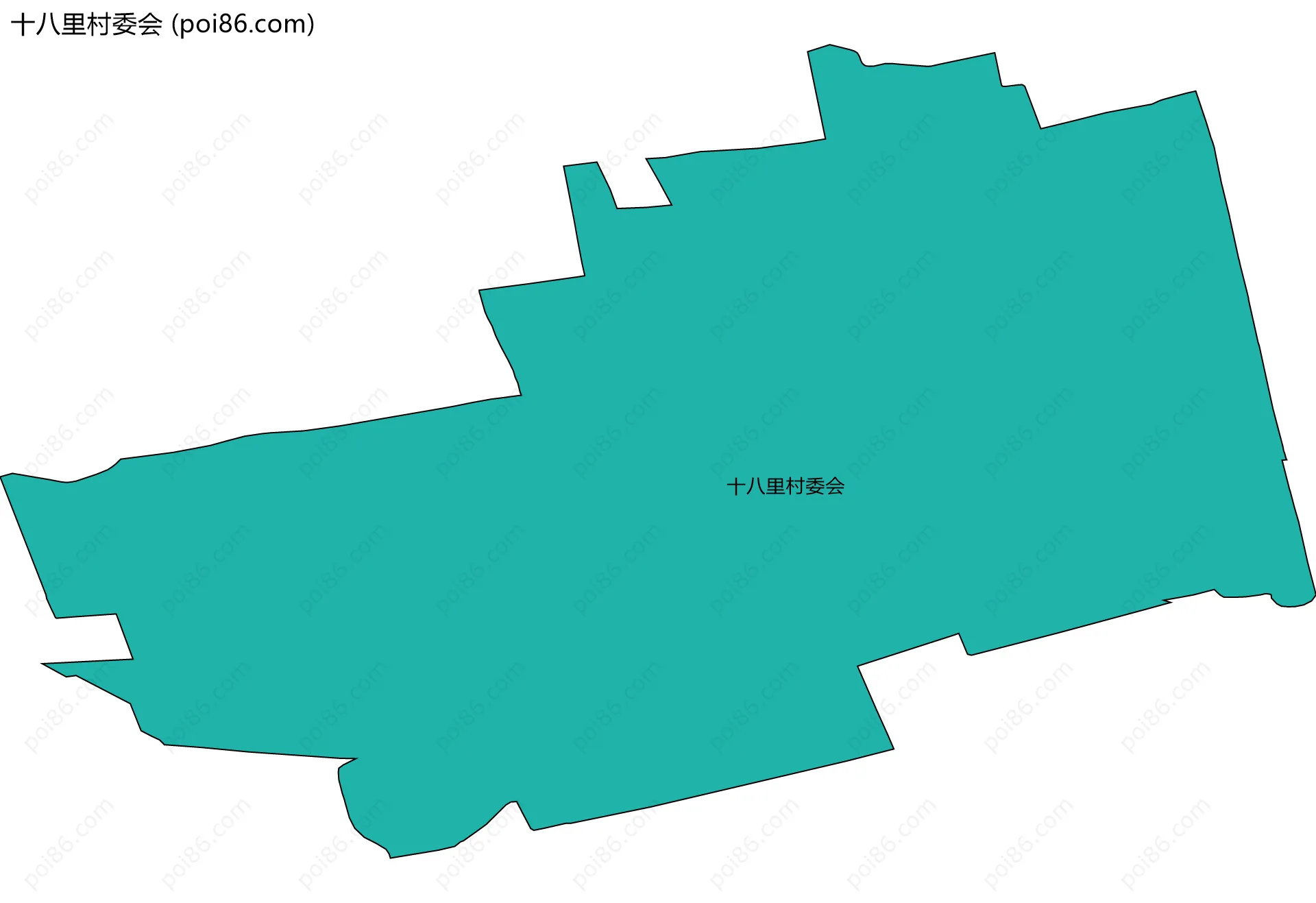 十八里村委会边界地图