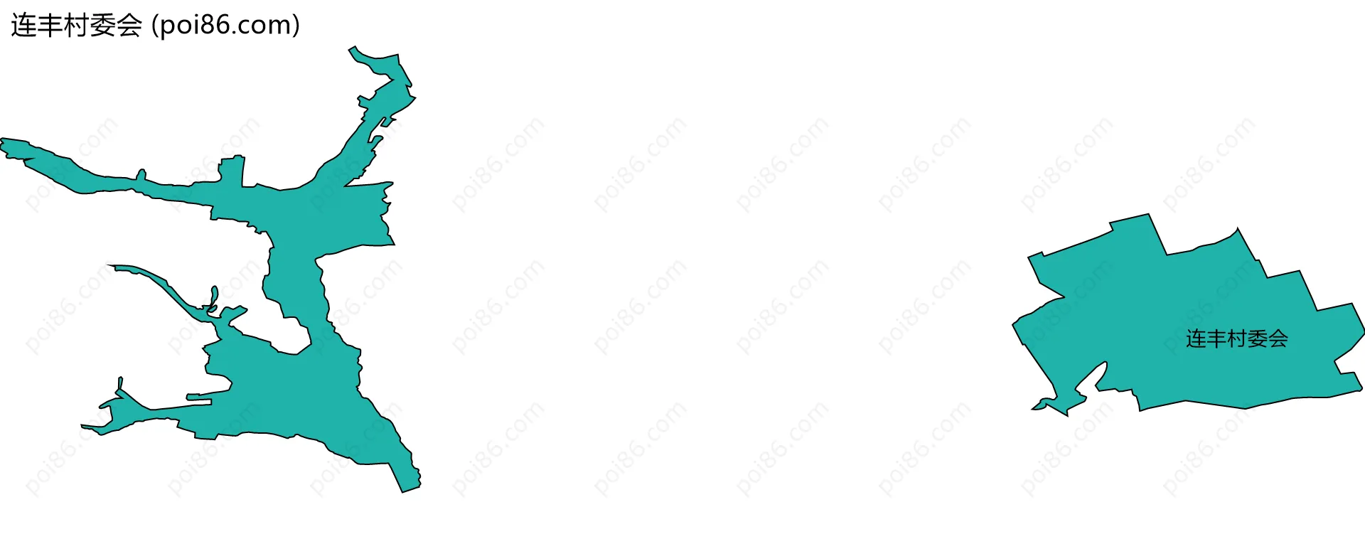 连丰村委会边界地图