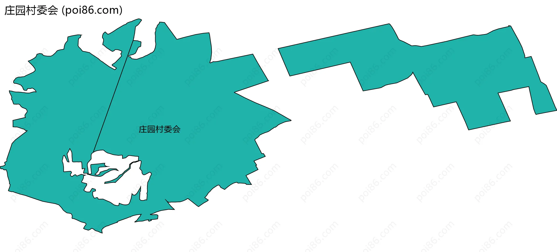 庄园村委会边界地图