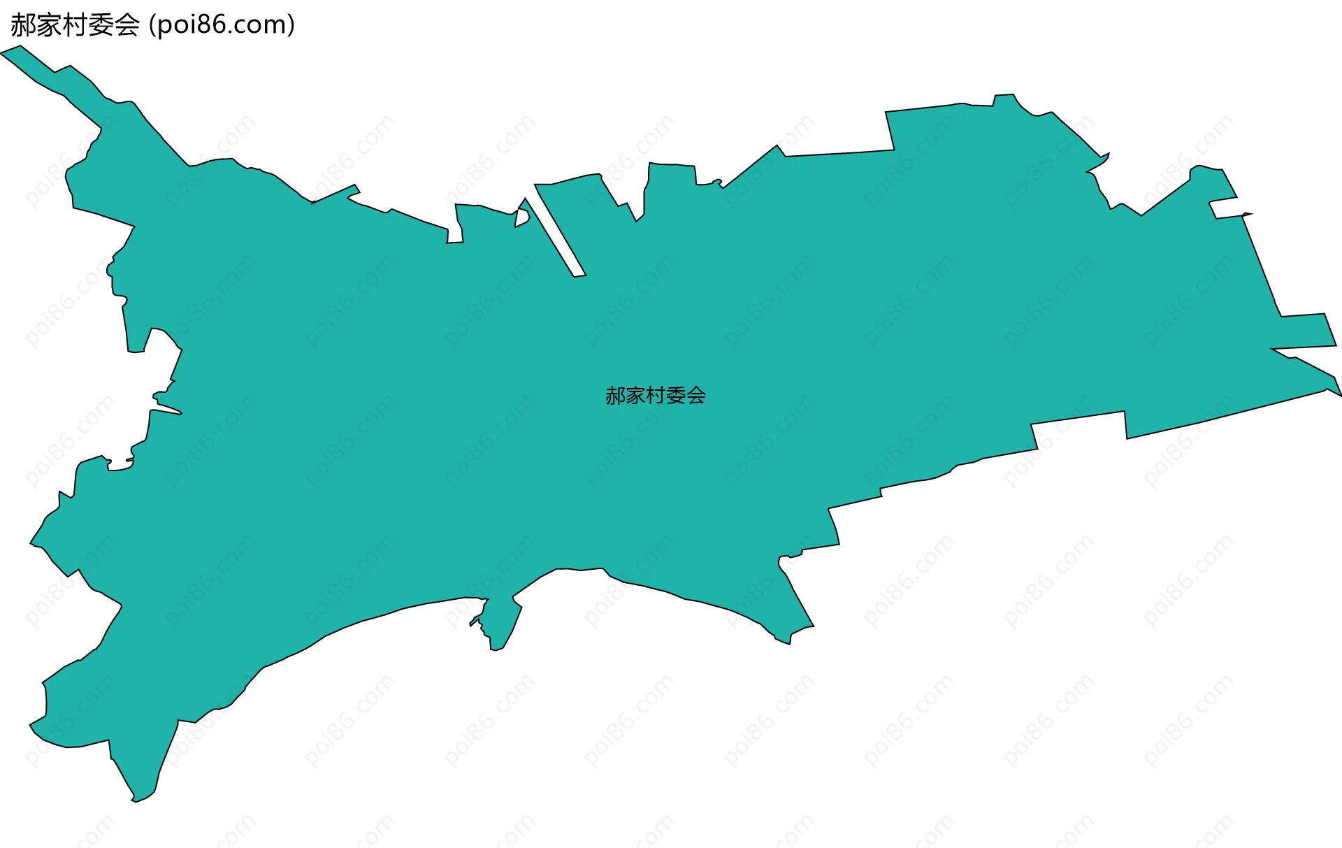 郝家村委会边界地图