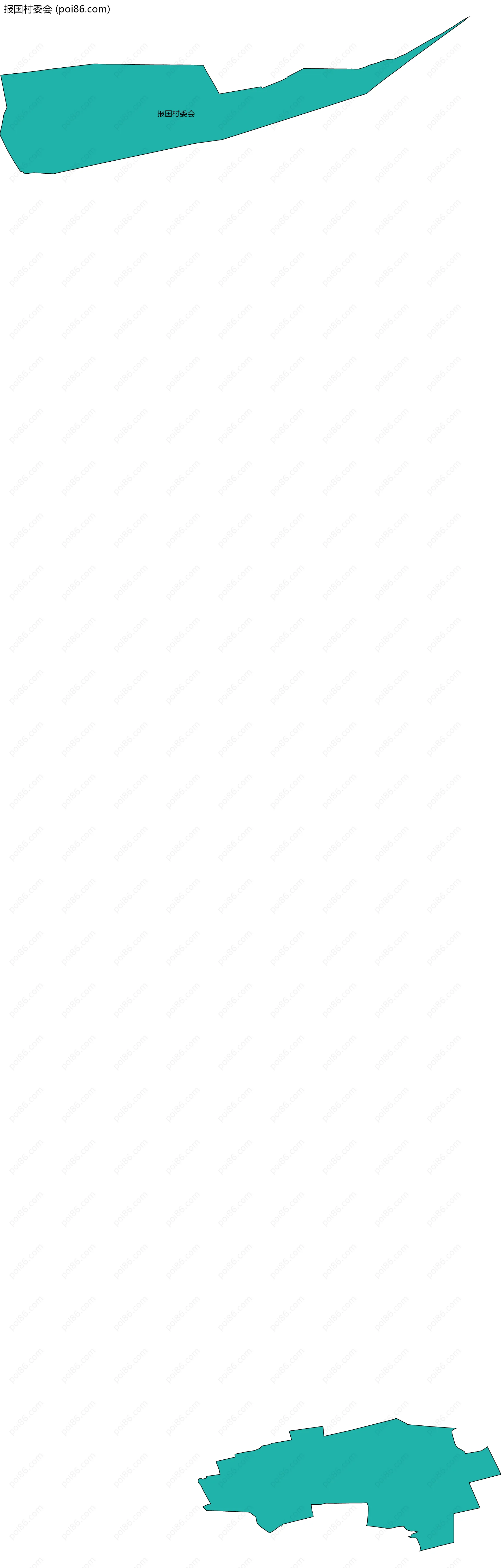 报国村委会边界地图