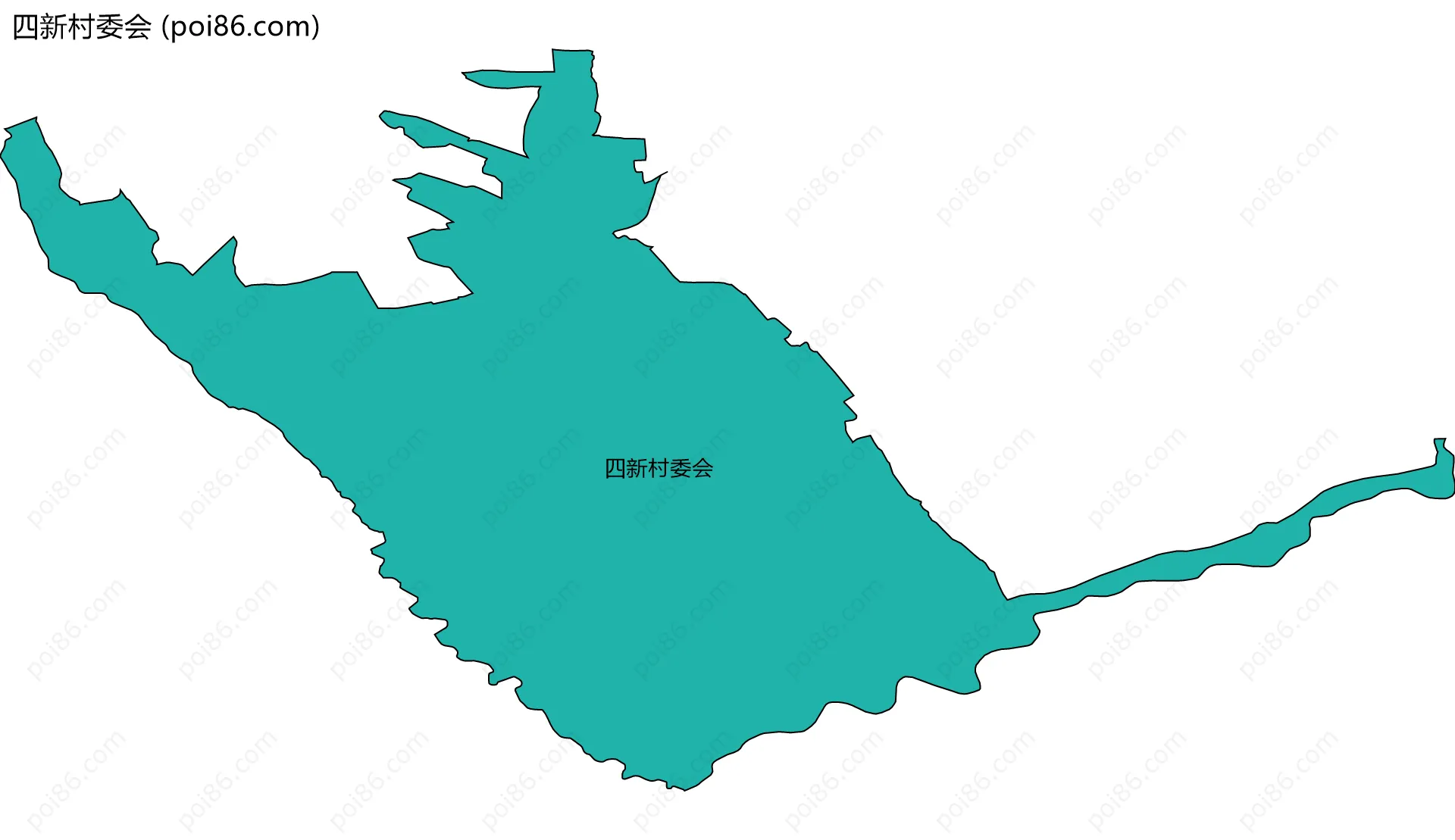 四新村委会边界地图