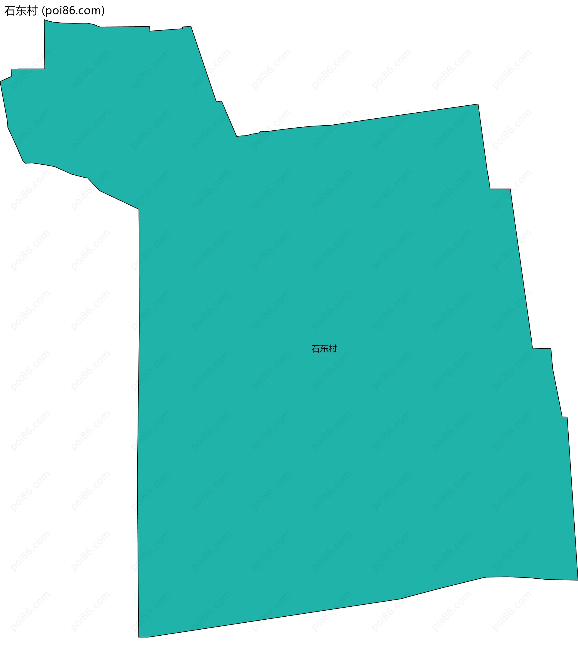 石东村边界地图