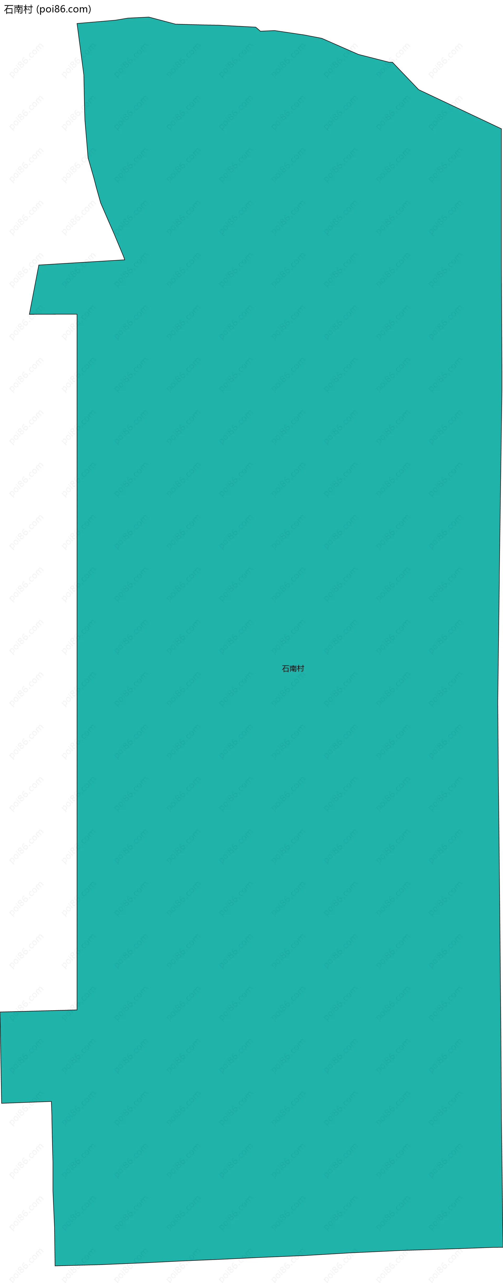 石南村边界地图