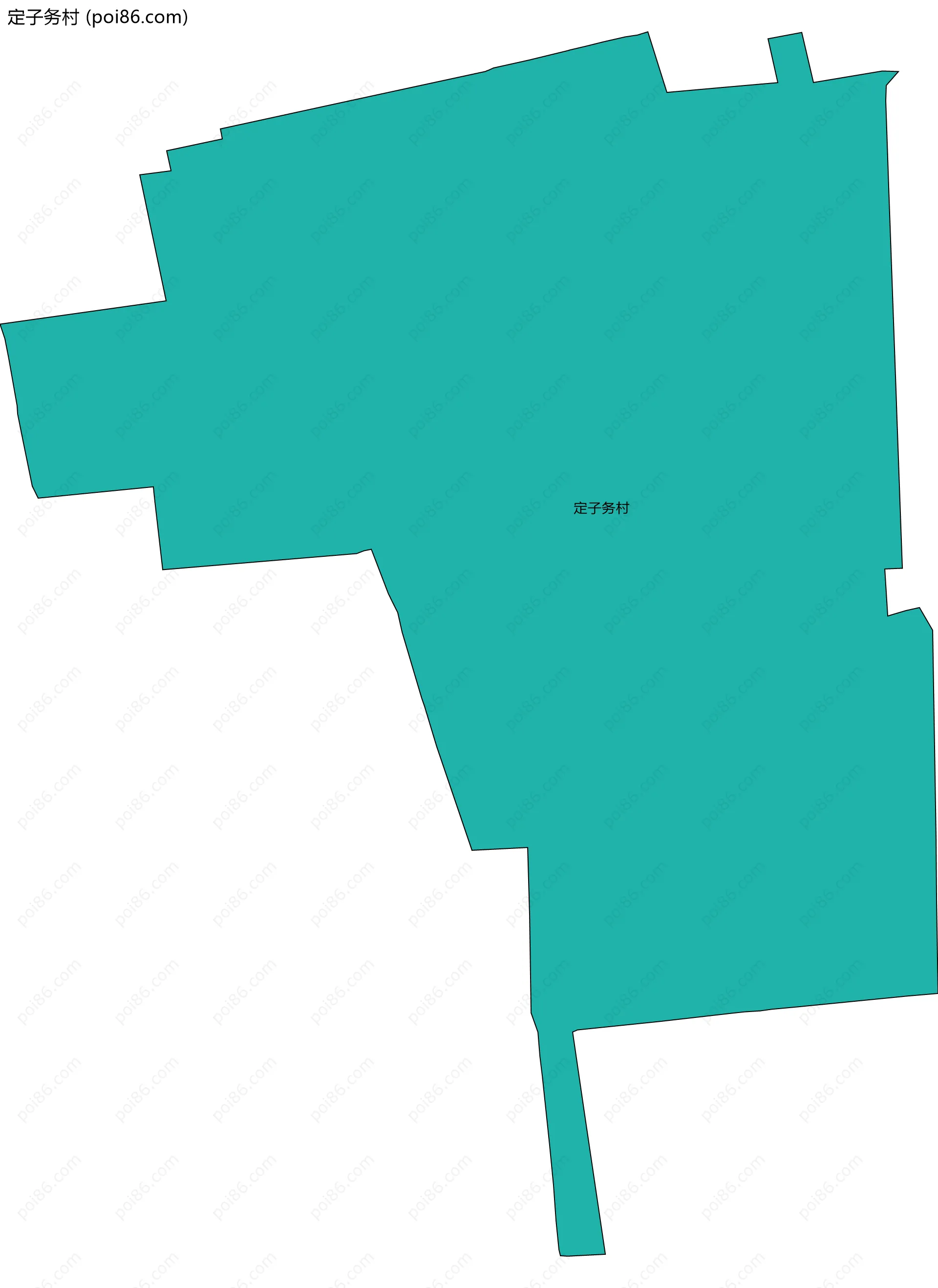 定子务村边界地图