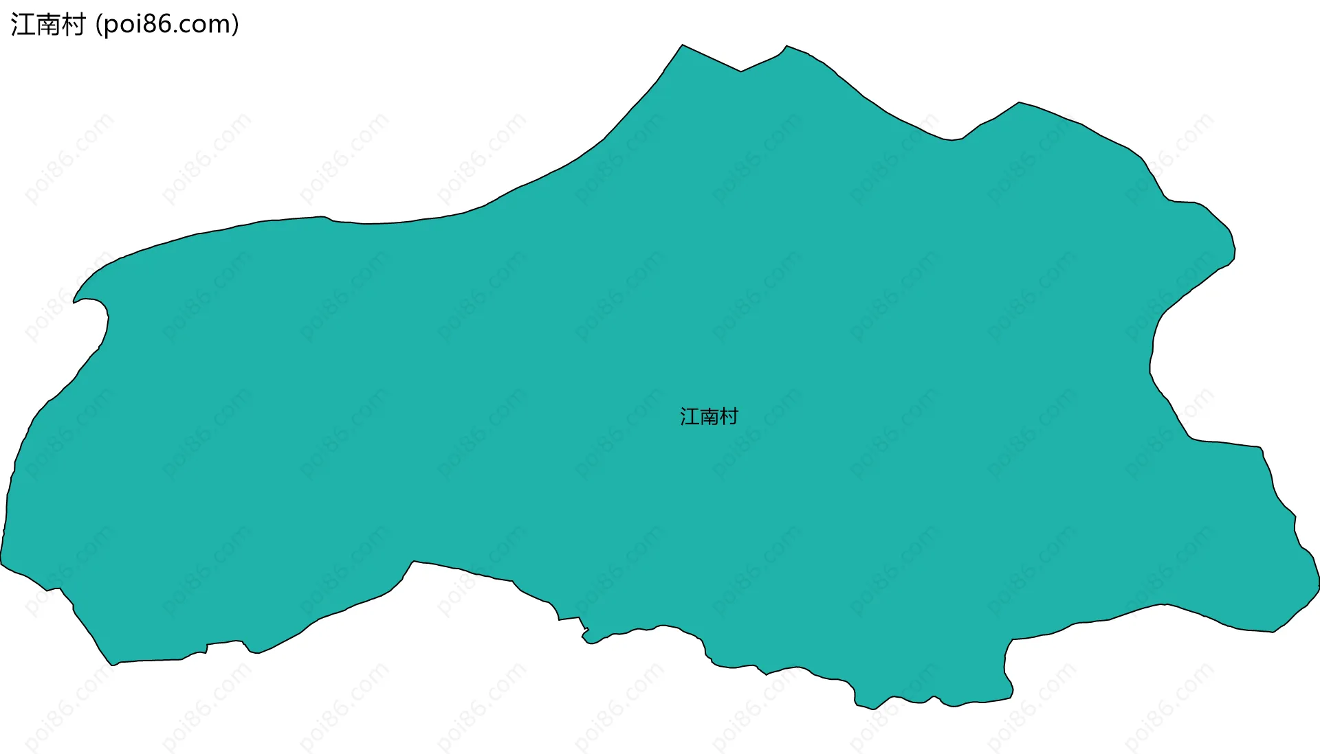 江南村边界地图