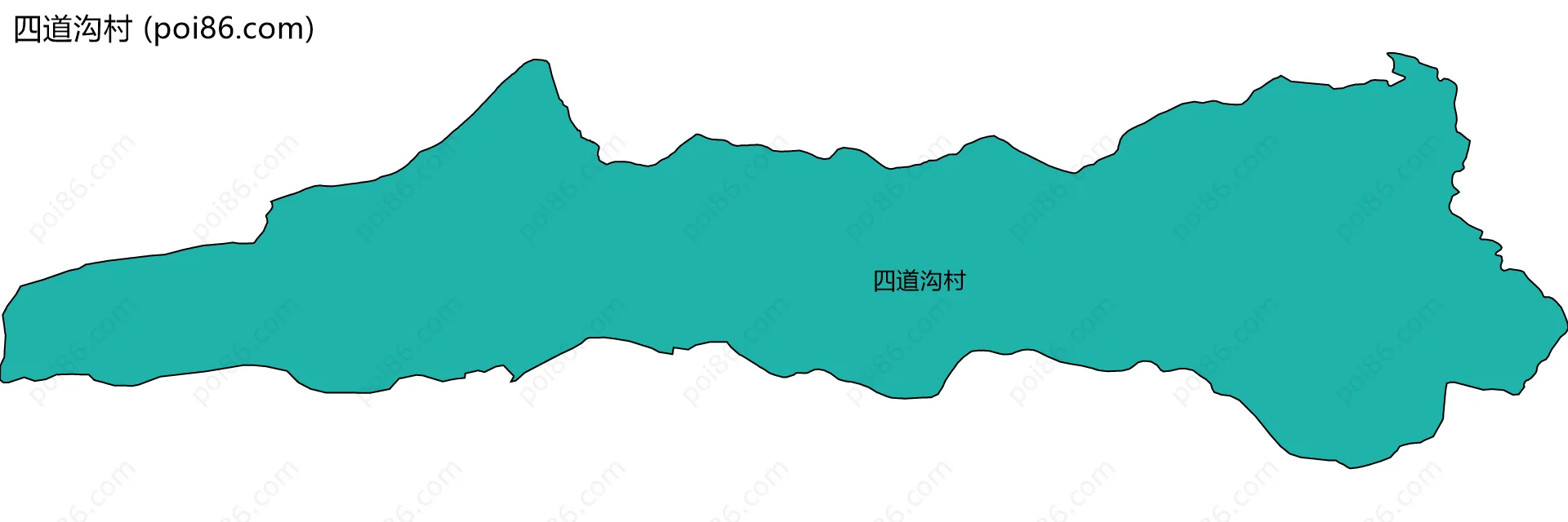 四道沟村边界地图