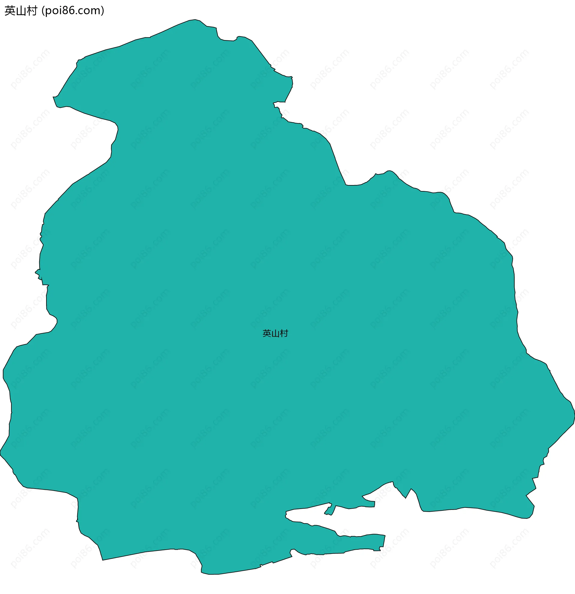 英山村边界地图