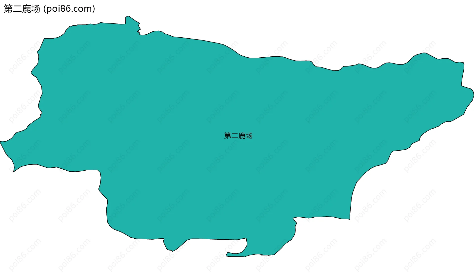 第二鹿场边界地图