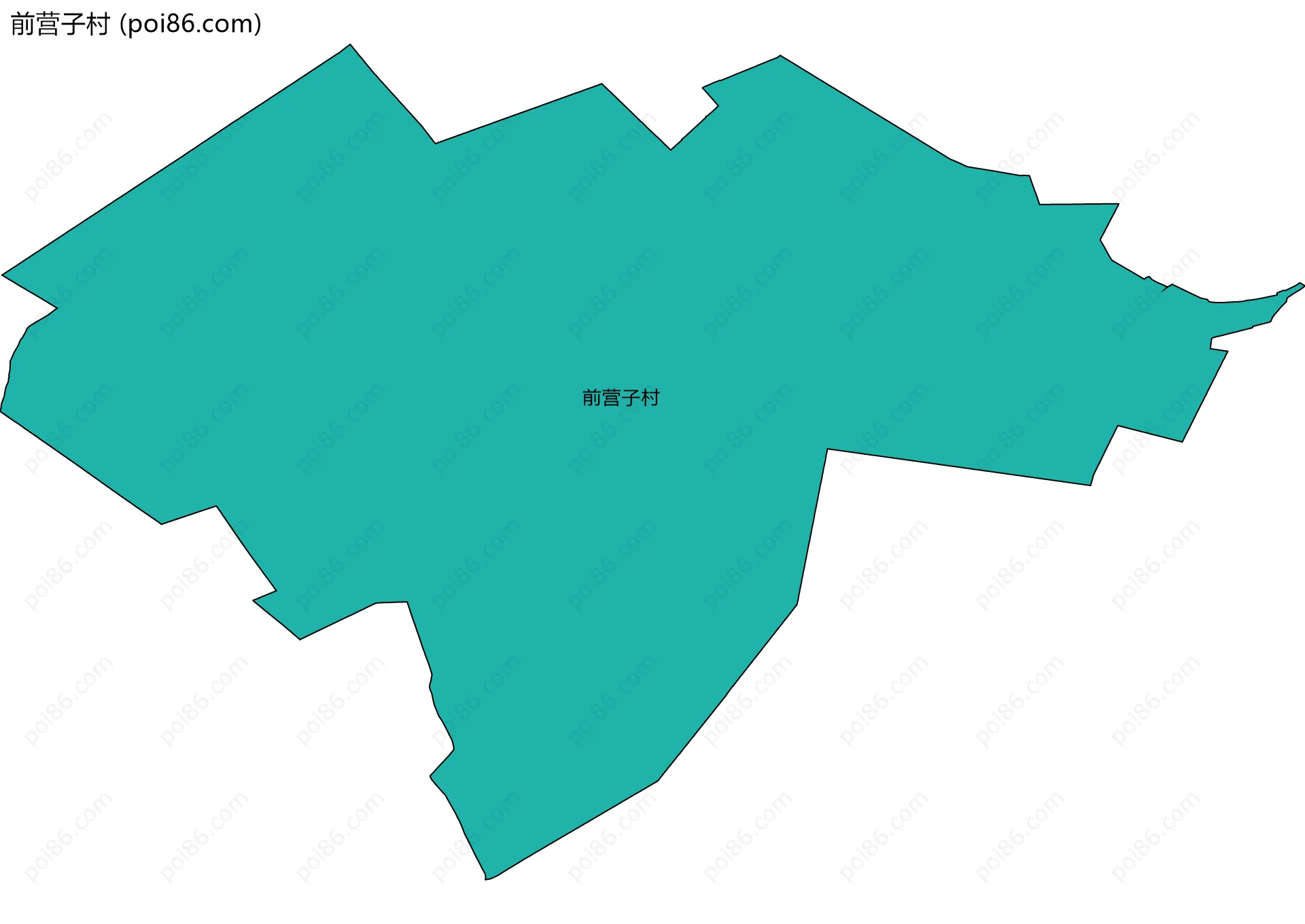 前营子村边界地图