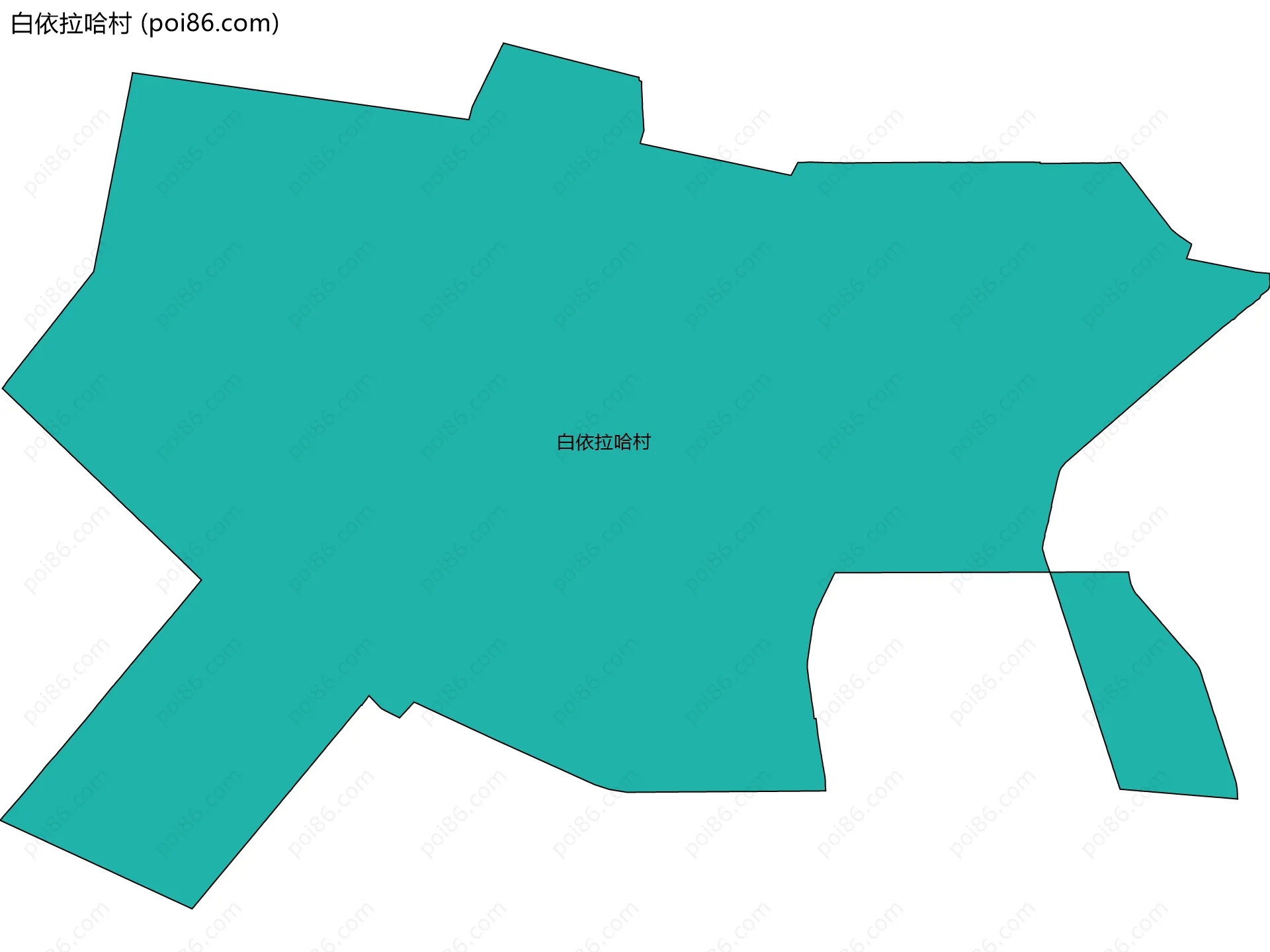 白依拉哈村边界地图