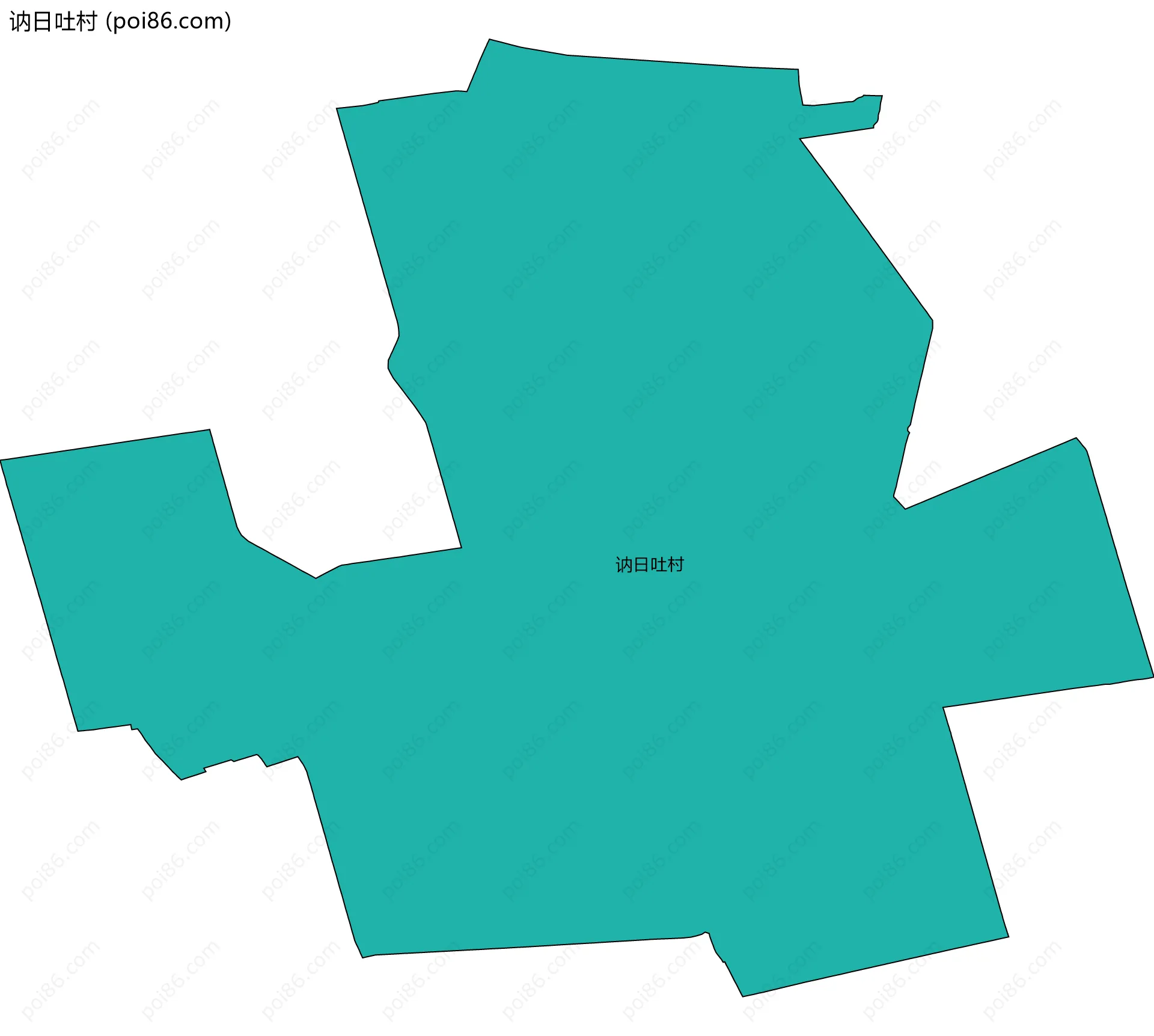 讷日吐村边界地图