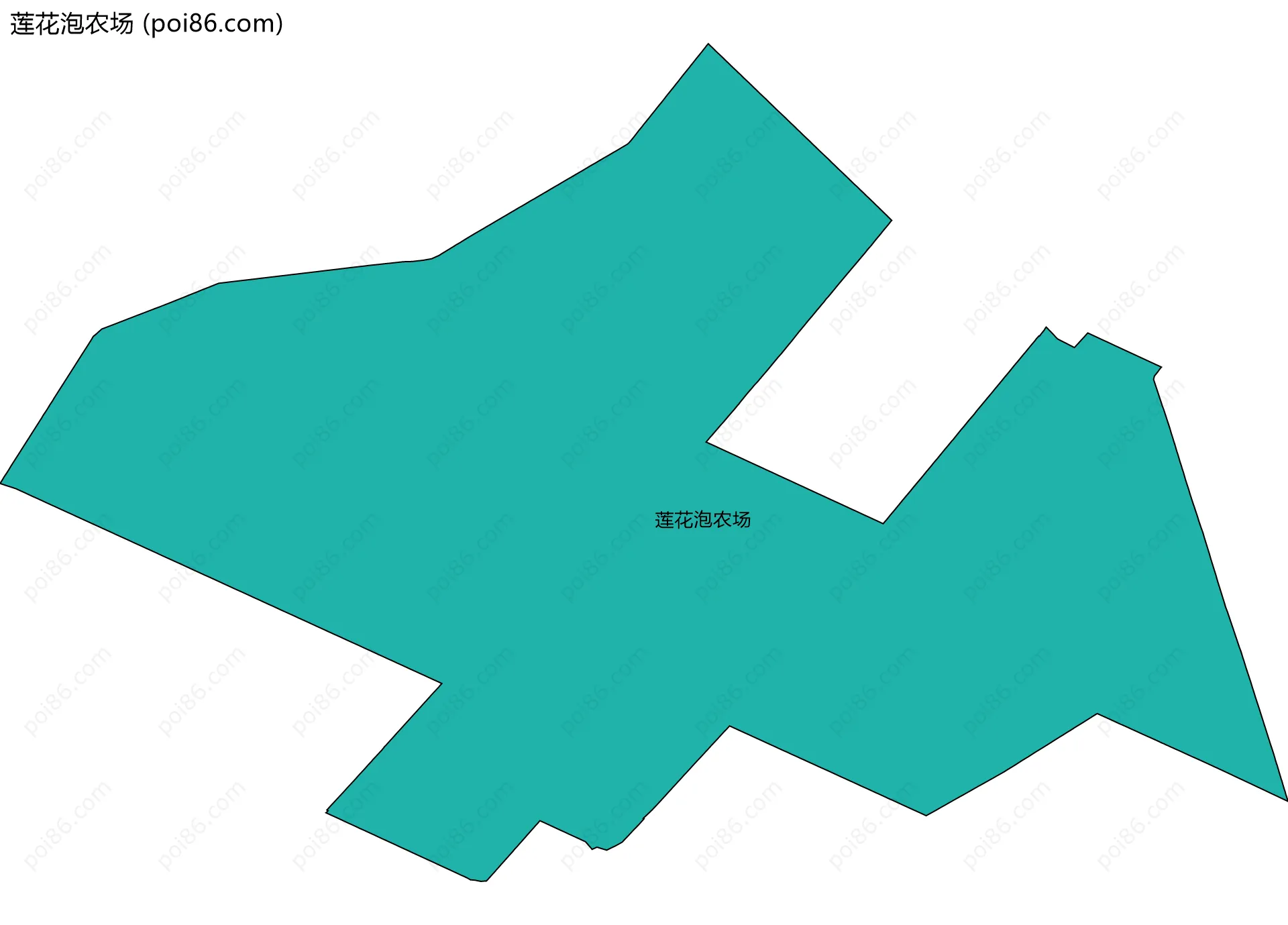 莲花泡农场边界地图