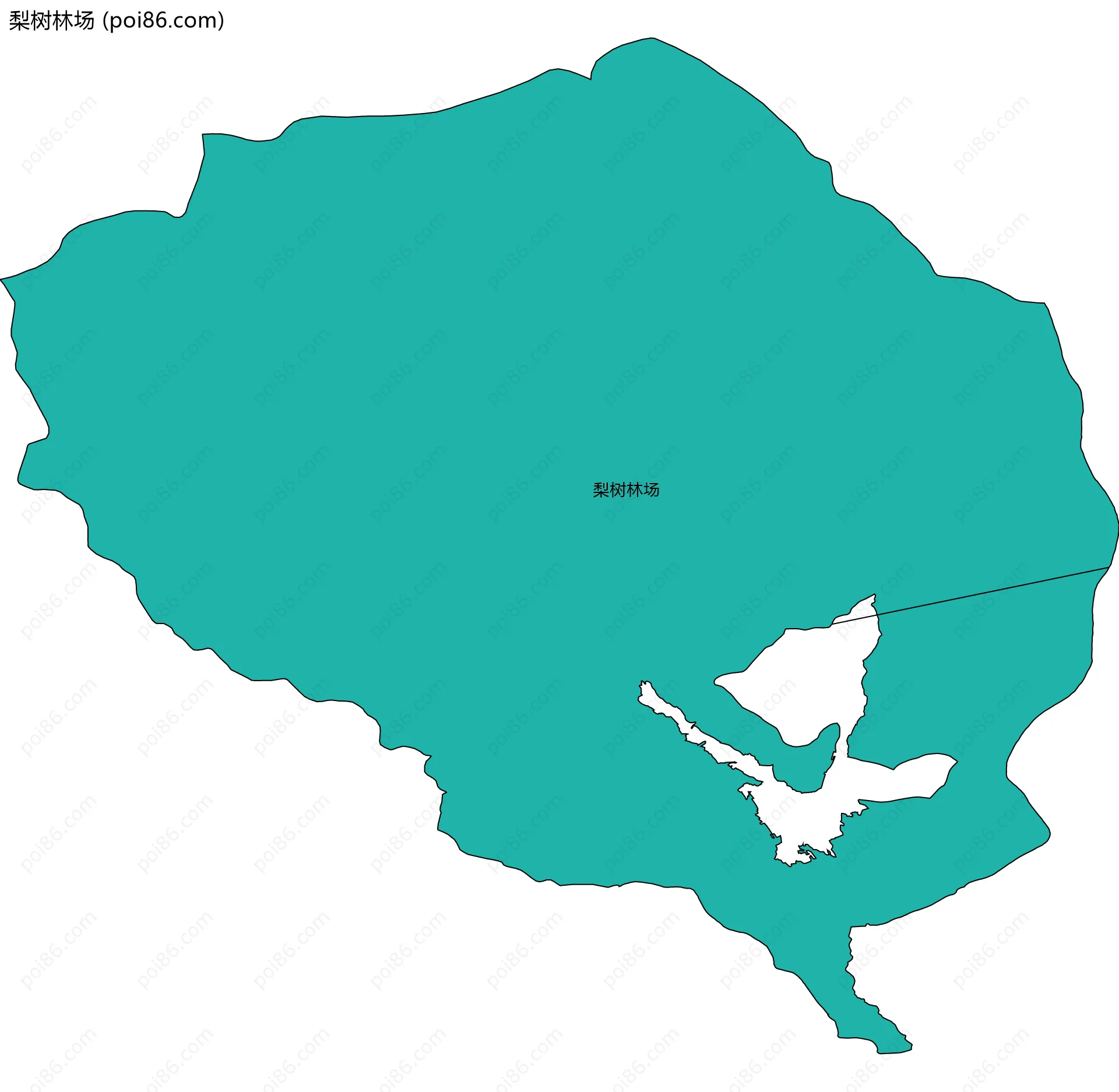 梨树林场边界地图