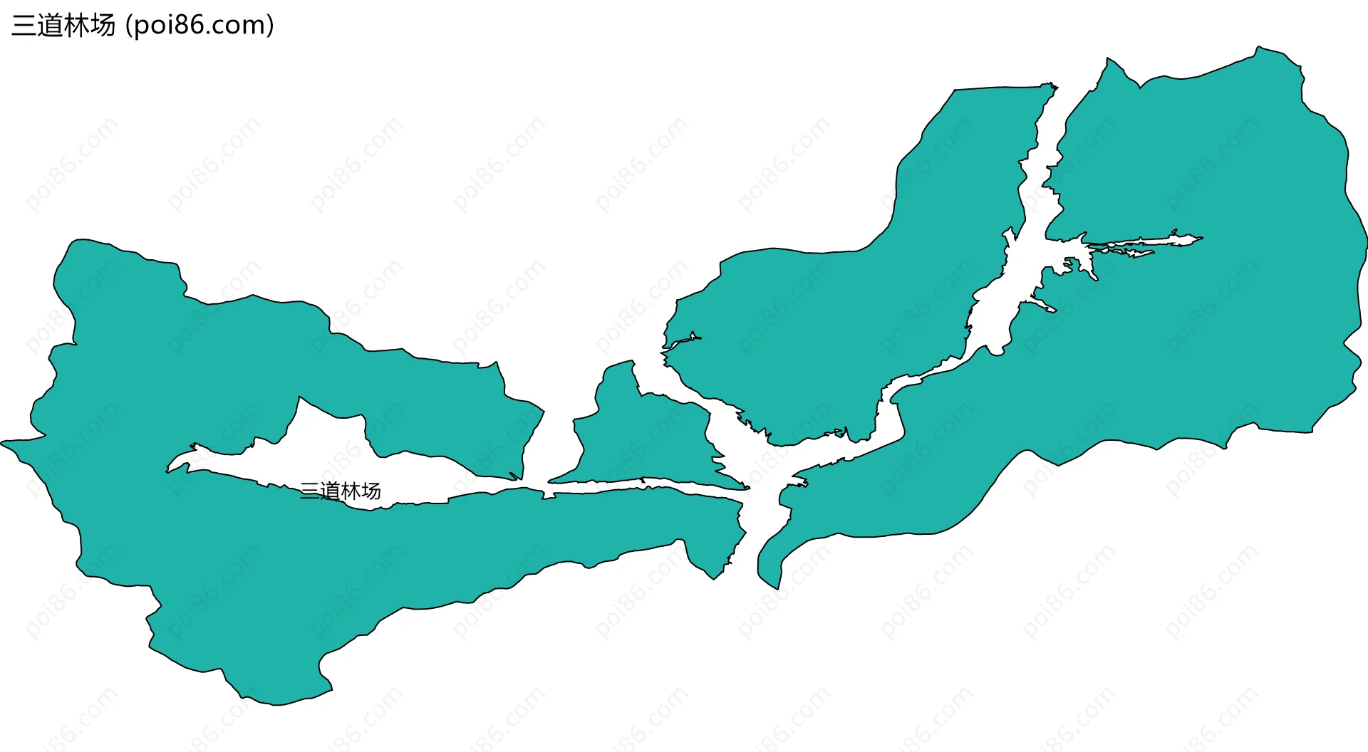 三道林场边界地图