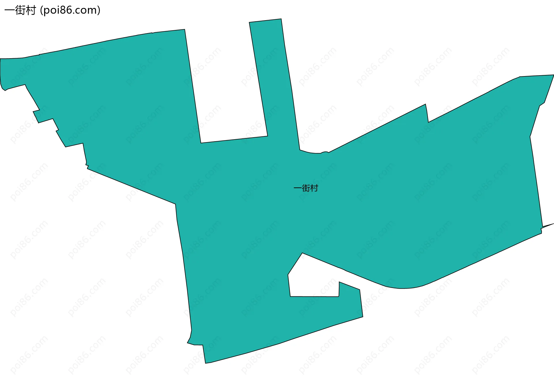 一街村边界地图